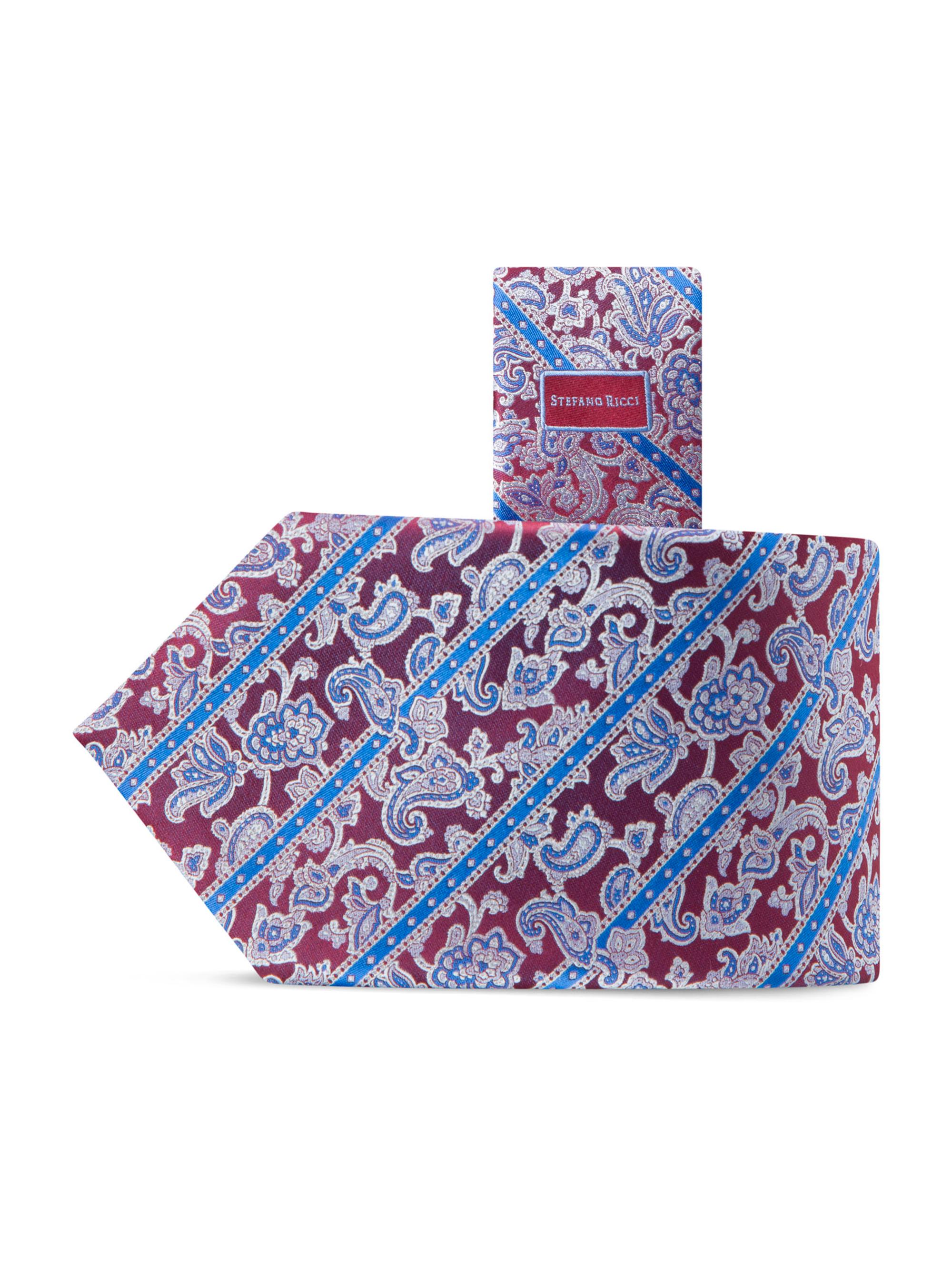 Stefano Ricci Men's Luxury Woven Silk Tie - Silver