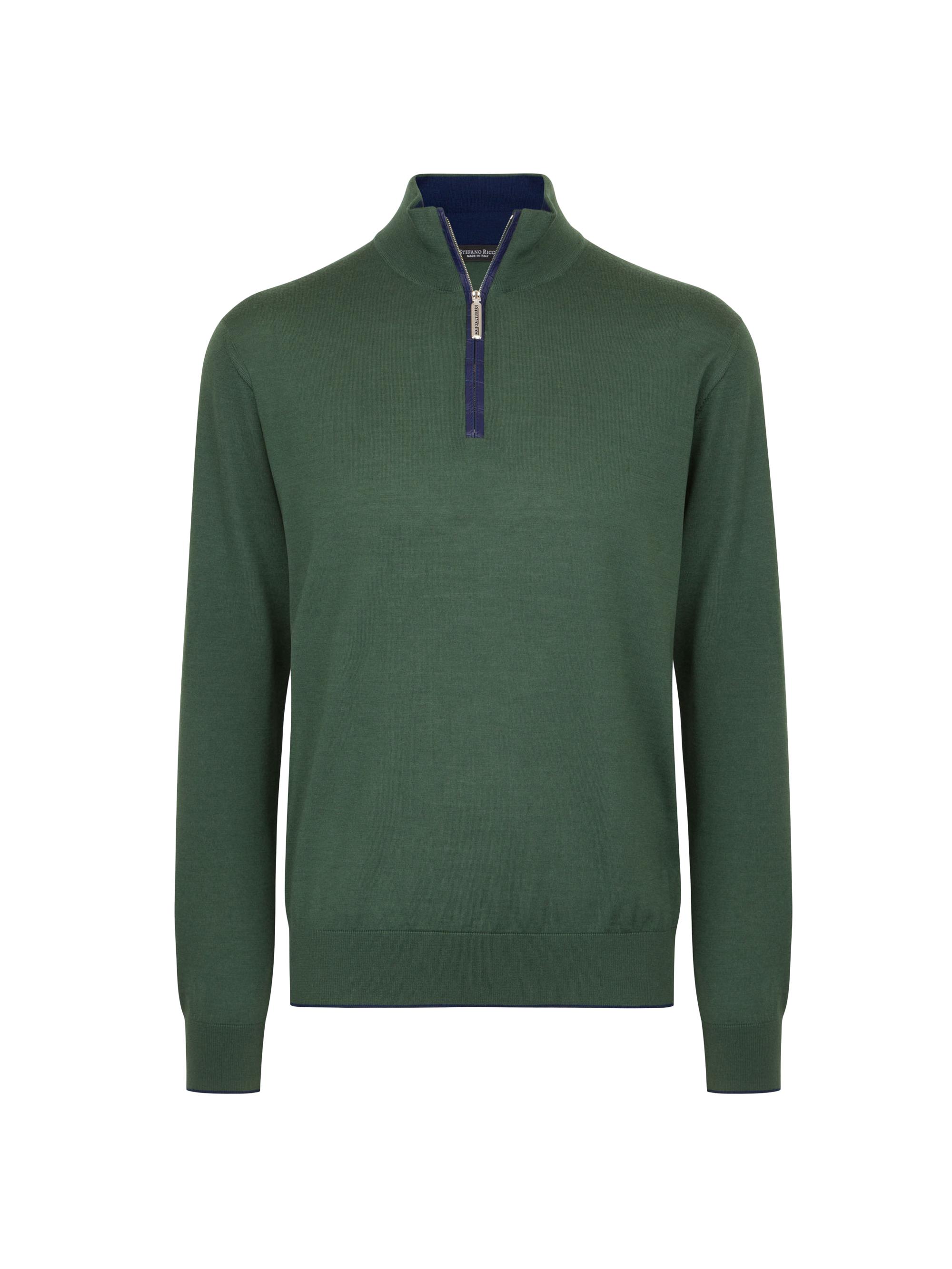 Stefano Ricci Men's Mockneck Sweater - Green