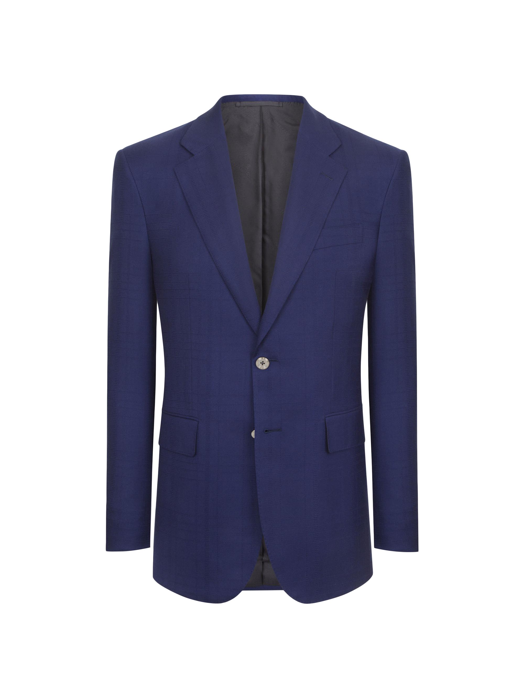 Stefano Ricci Men's Woven Jacket 2 Buttons - Navy Blue