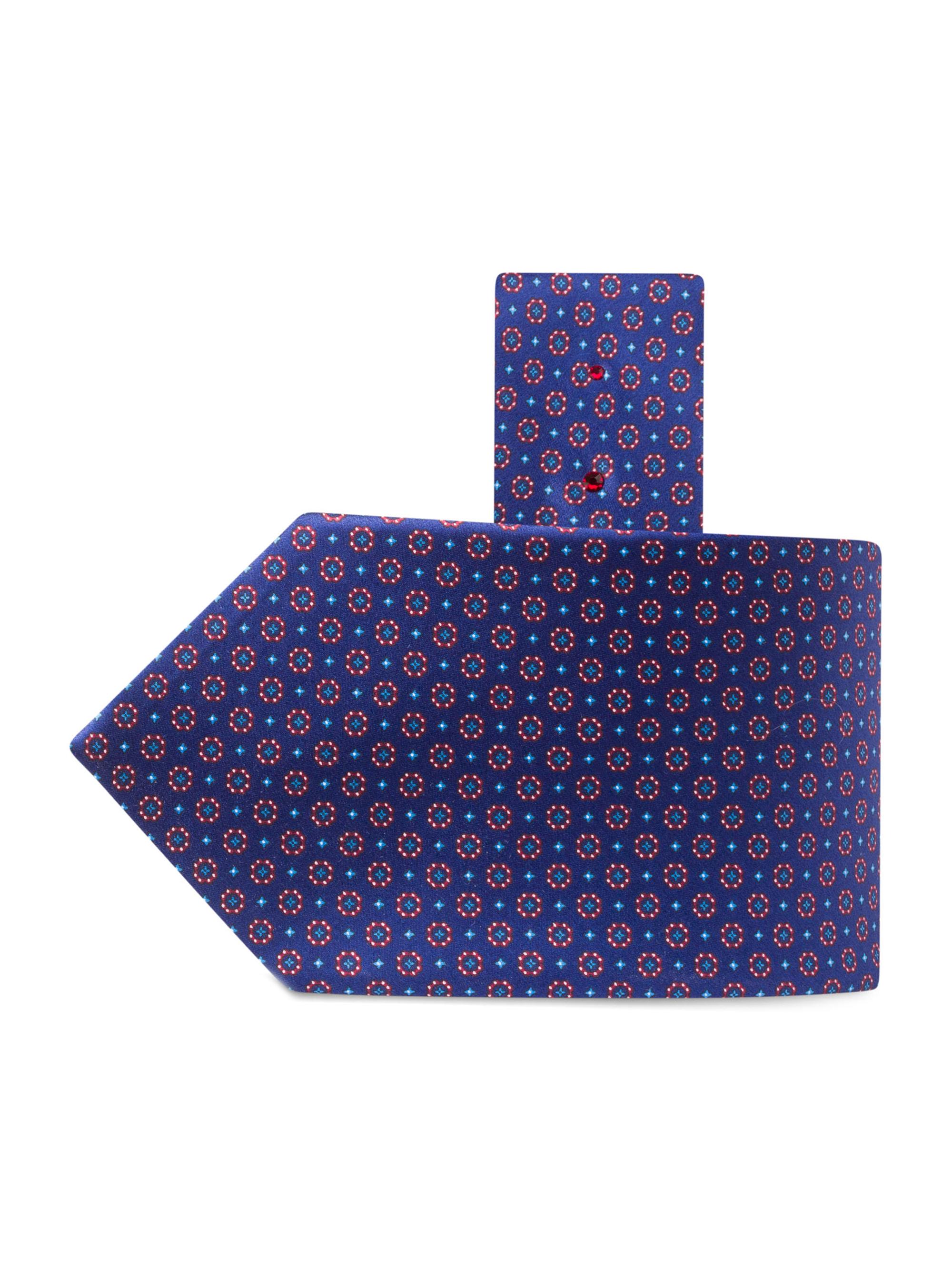 Stefano Ricci Men's Luxury Printed Silk Tie - Blue