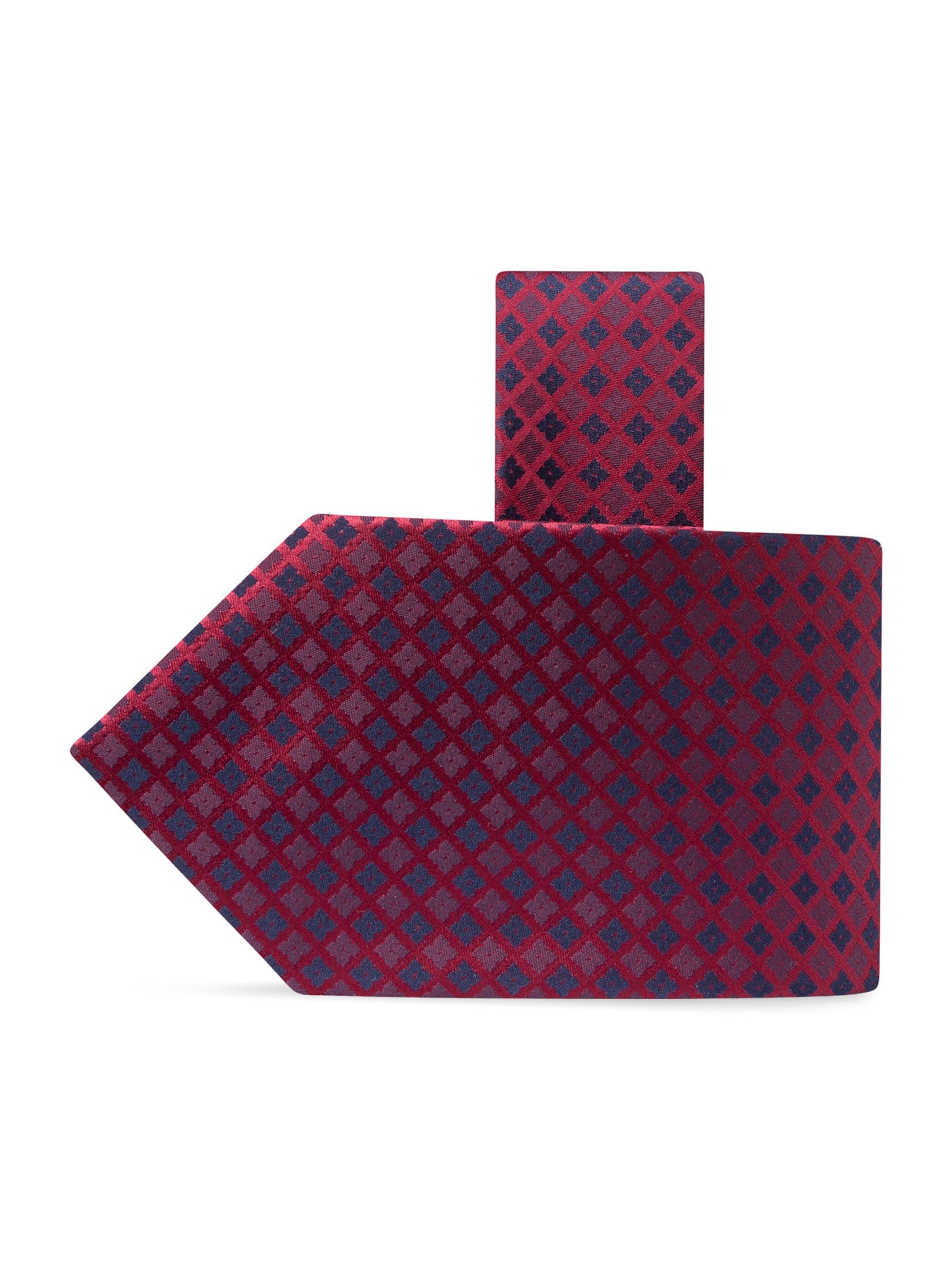 Stefano Ricci Men's Luxury Woven Silk Tie - Burgundy