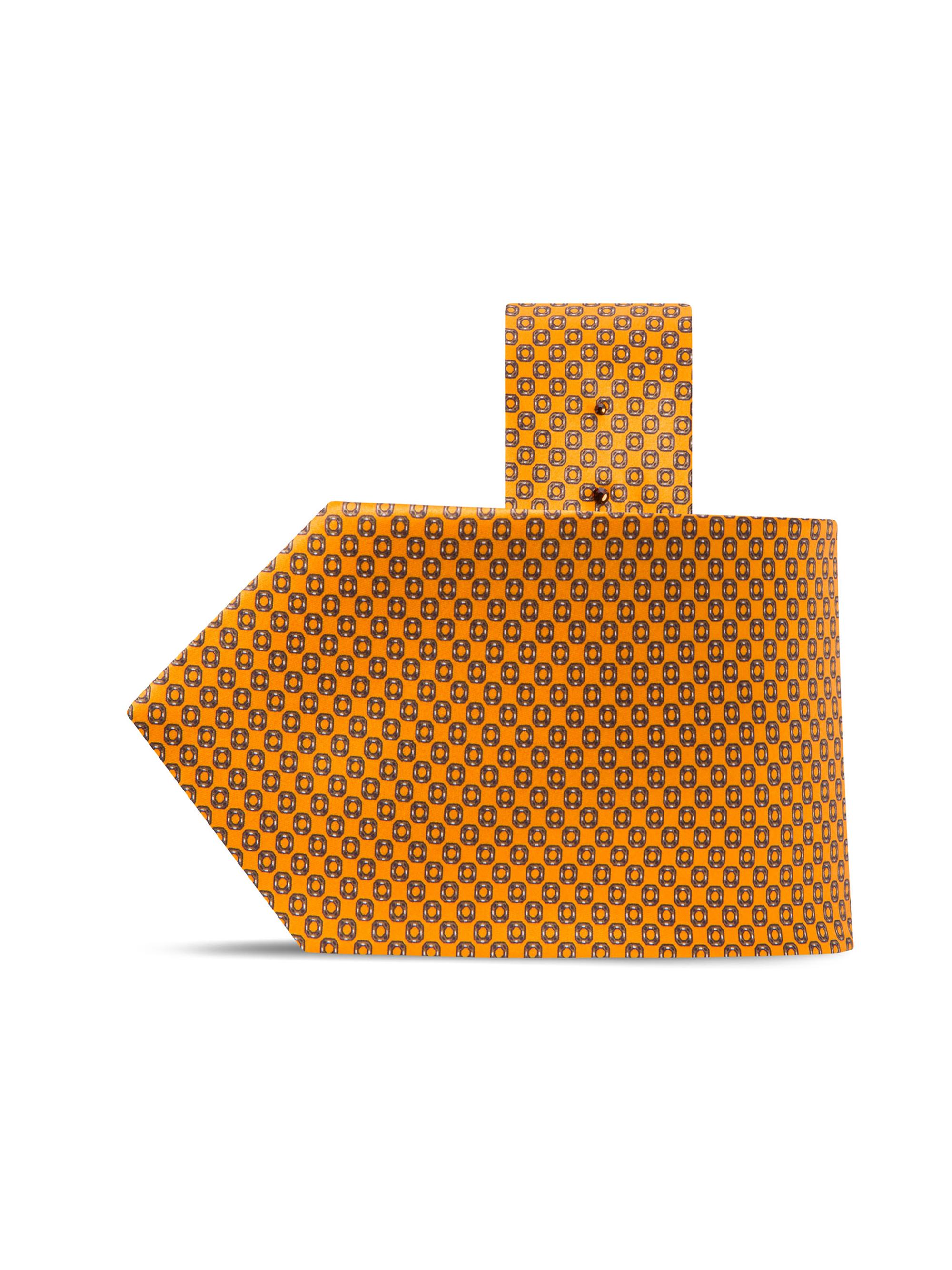 Stefano Ricci Men's Luxury Printed Silk Tie - Bright Yellow