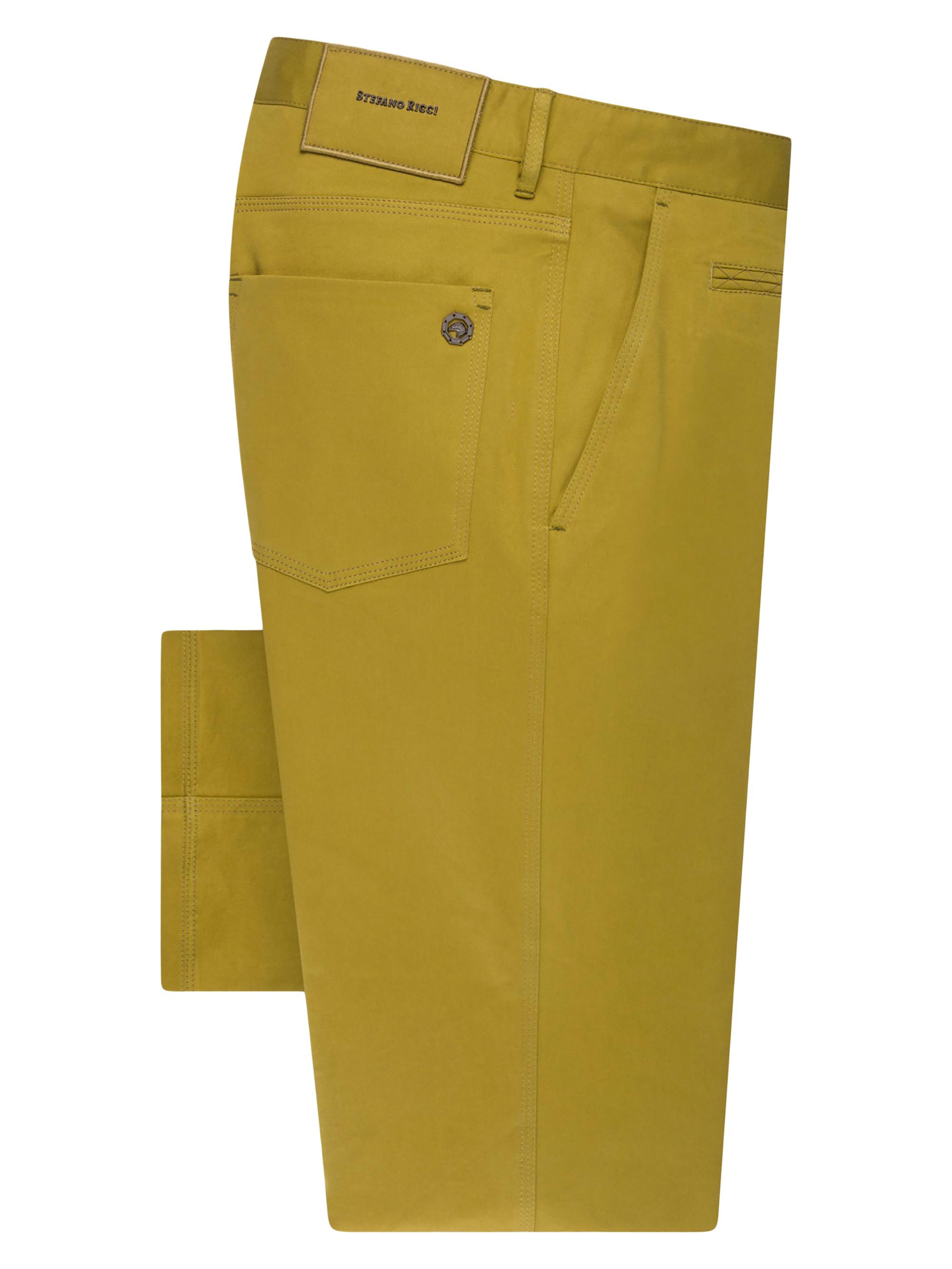 Stefano Ricci Men's Casual Trousers - Mustard