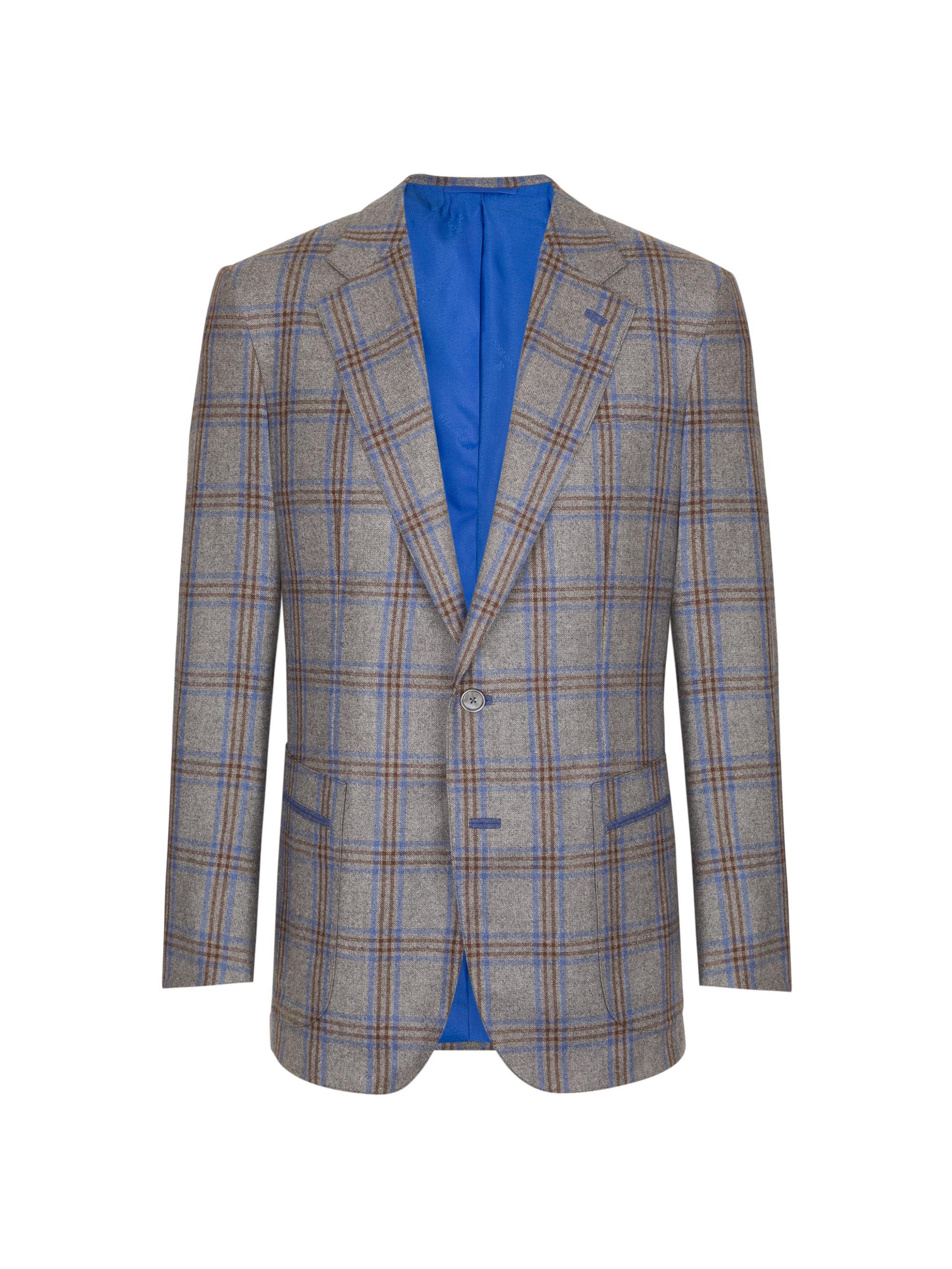 Stefano Ricci Men's Woven Jacket 2 Buttons - Grey