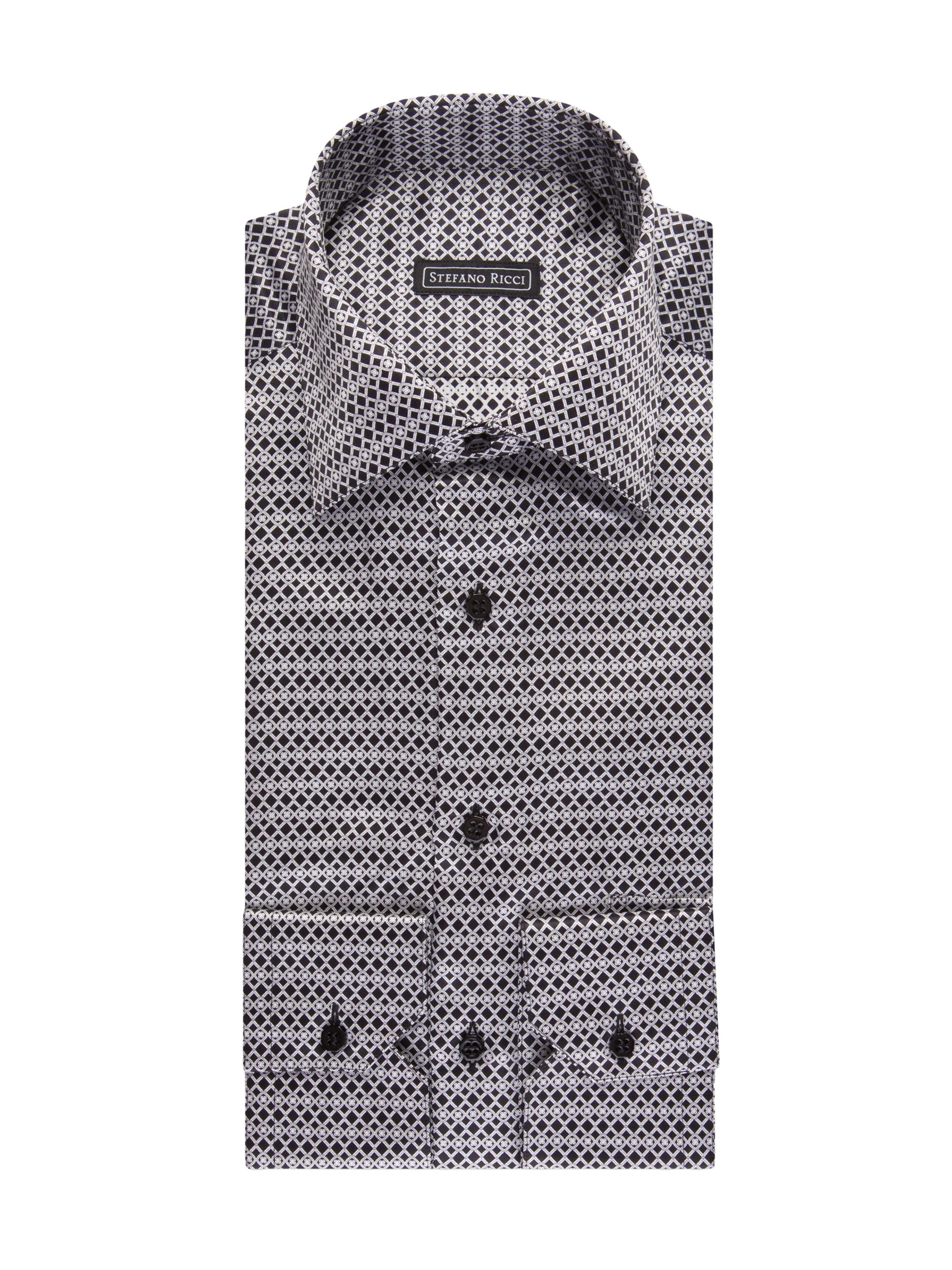 Stefano Ricci Men's Handmade Silk Dress Shirt - Brown