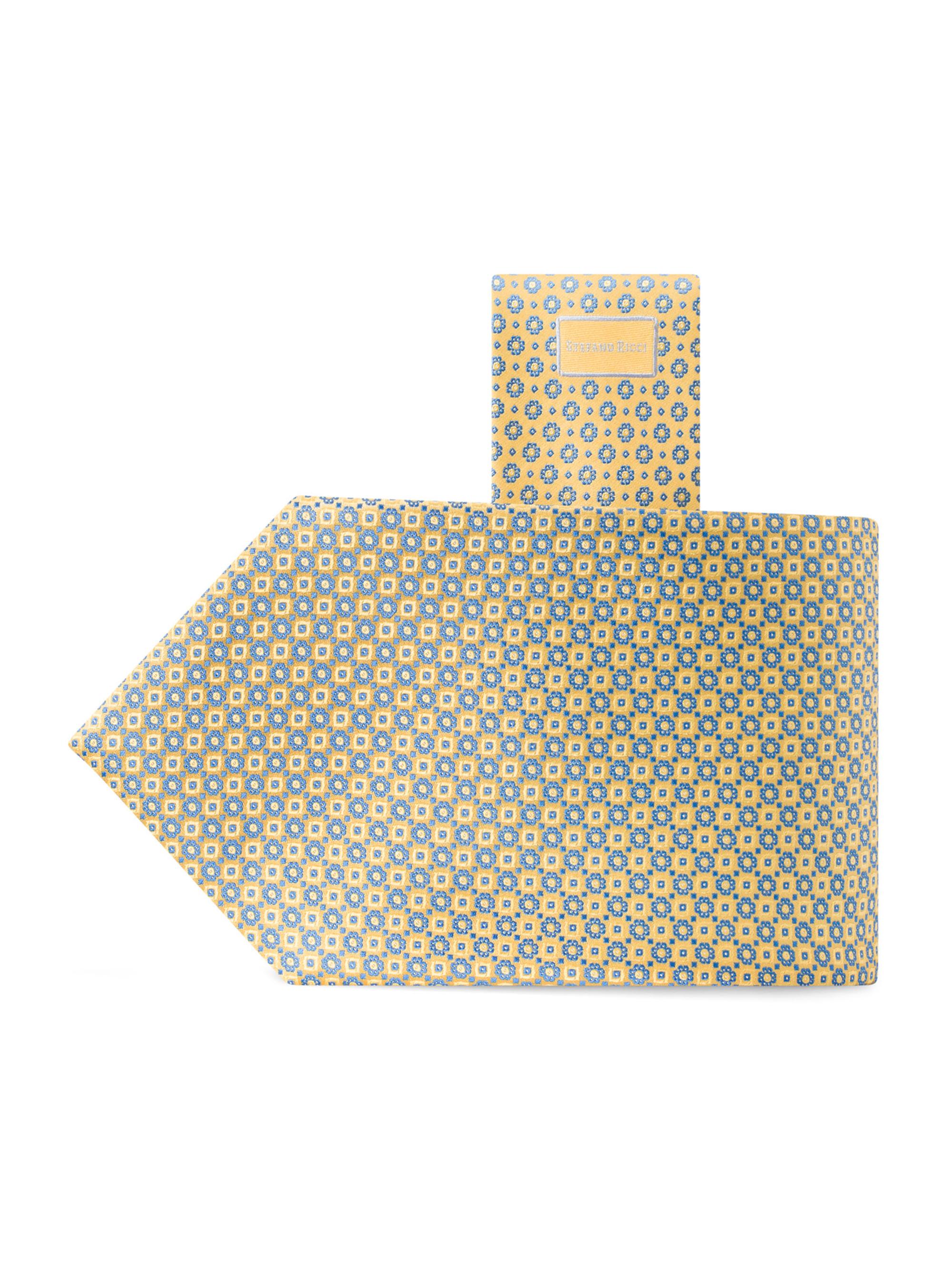 Stefano Ricci Men's Luxury Woven Silk Tie - Yellow