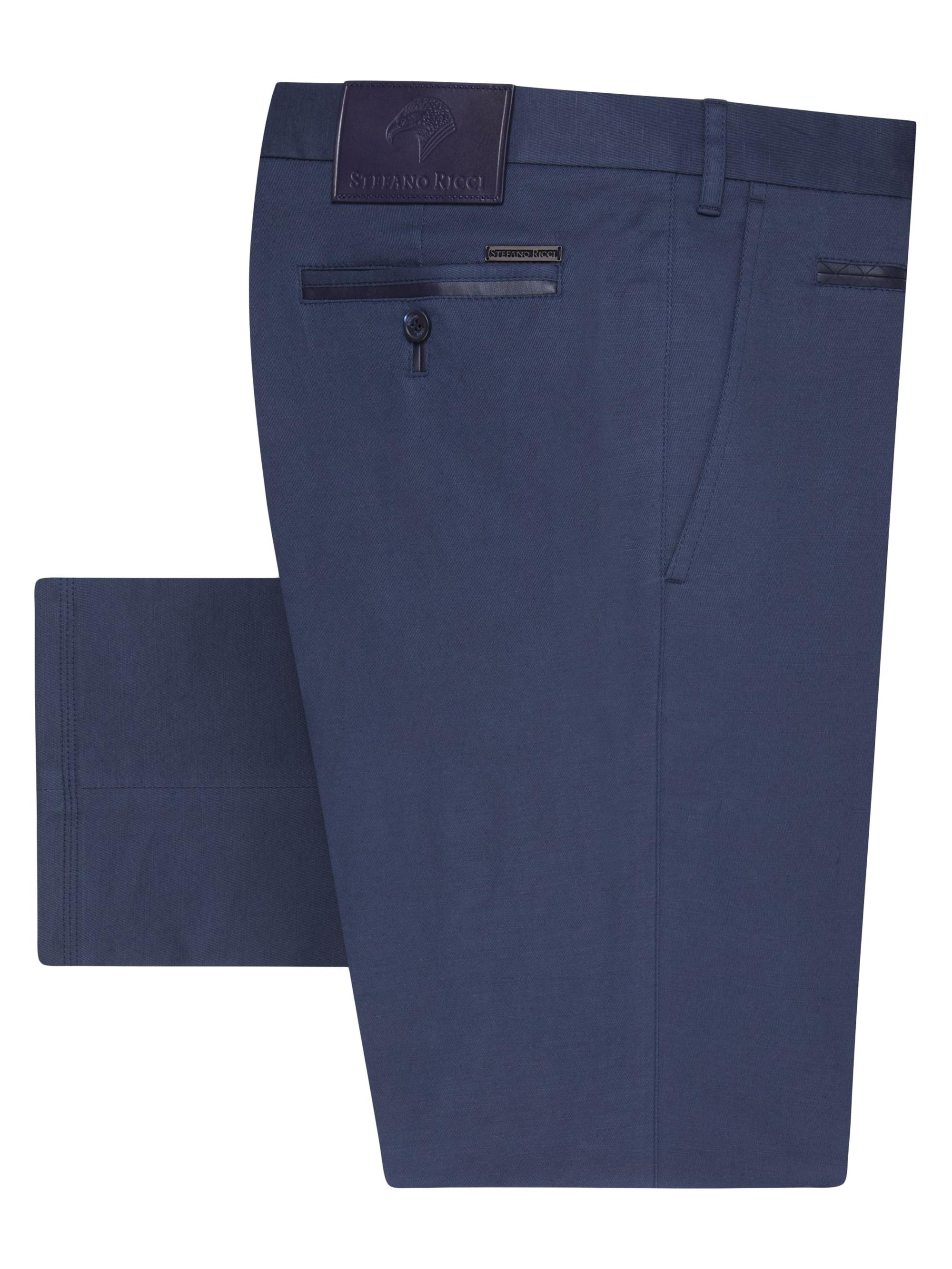Stefano Ricci Men's Casual Trousers - Blue