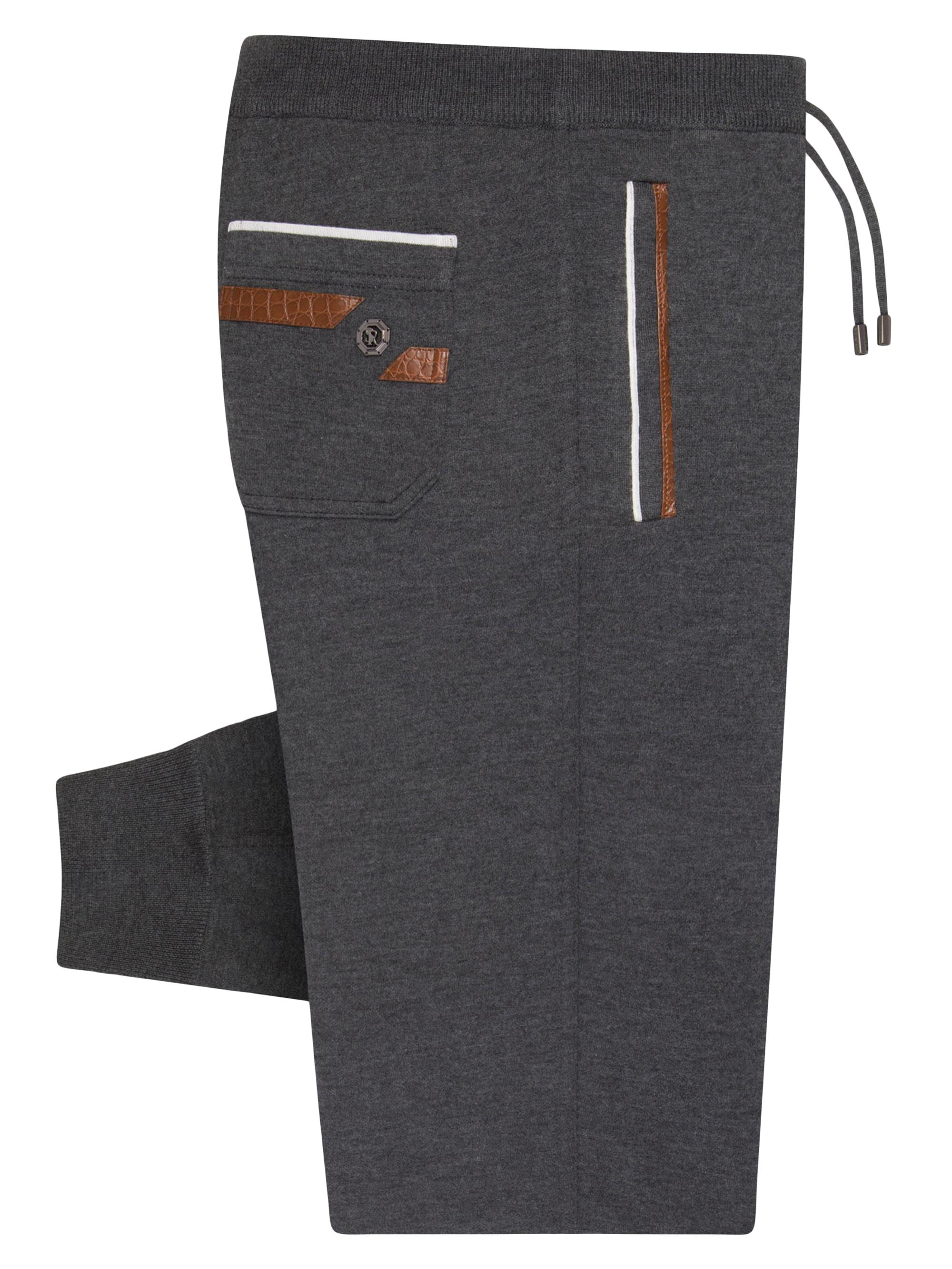 Stefano Ricci Men's Knit Jogging Trousers - Charcoal