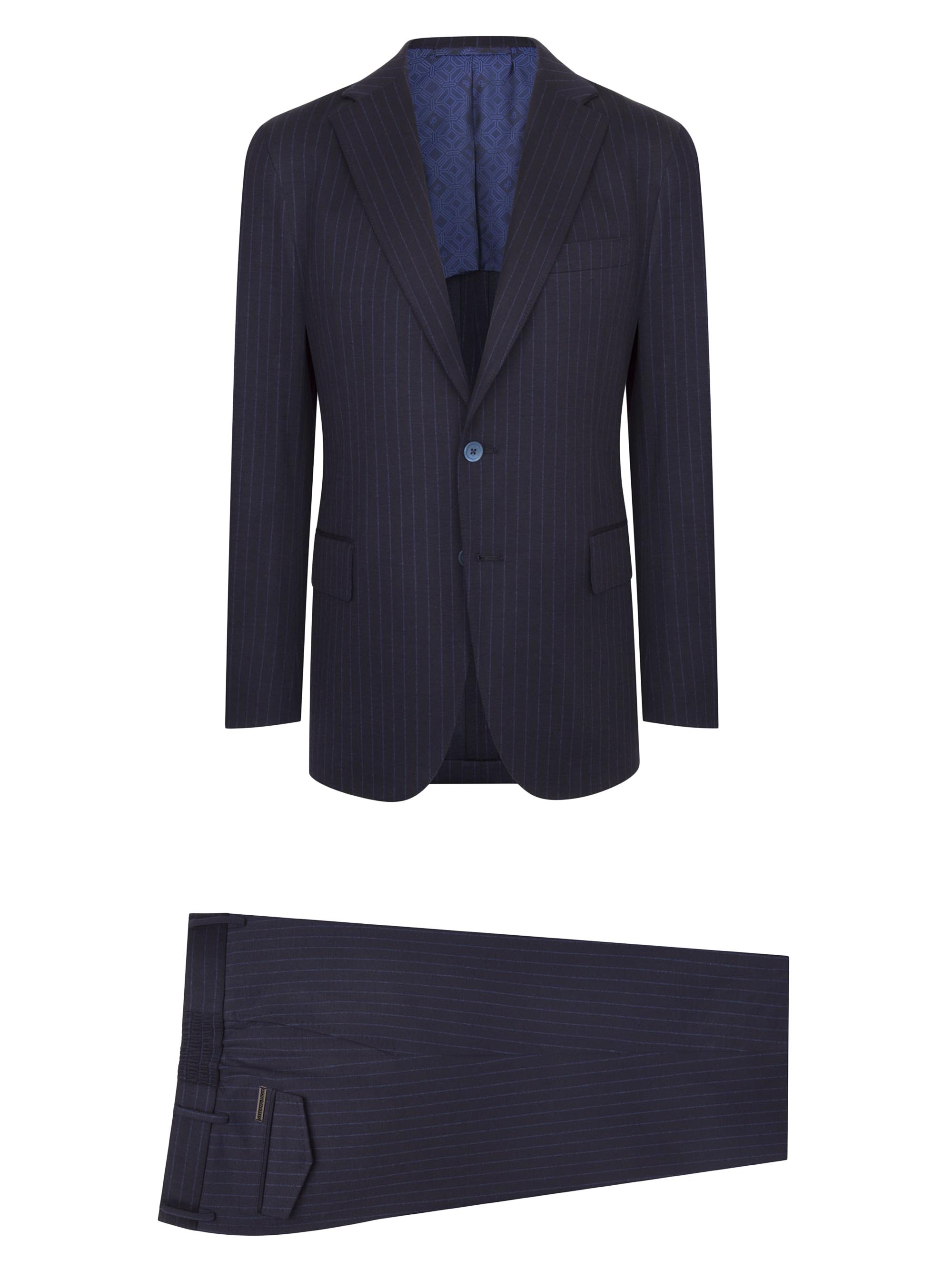 Stefano Ricci Men's Woven Suit 2 Buttons - Navy