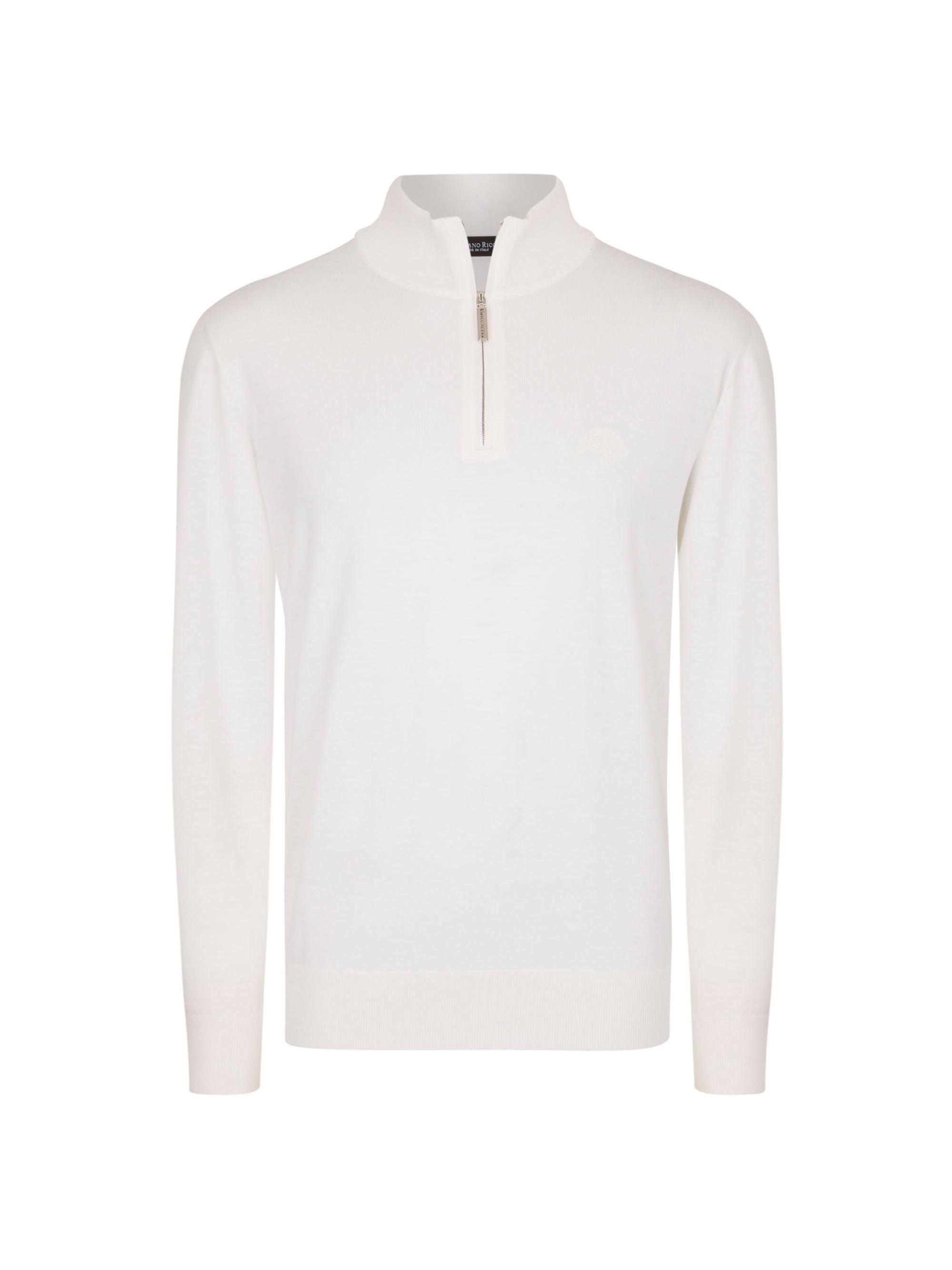 Stefano Ricci Men's Mockneck Sweater - White