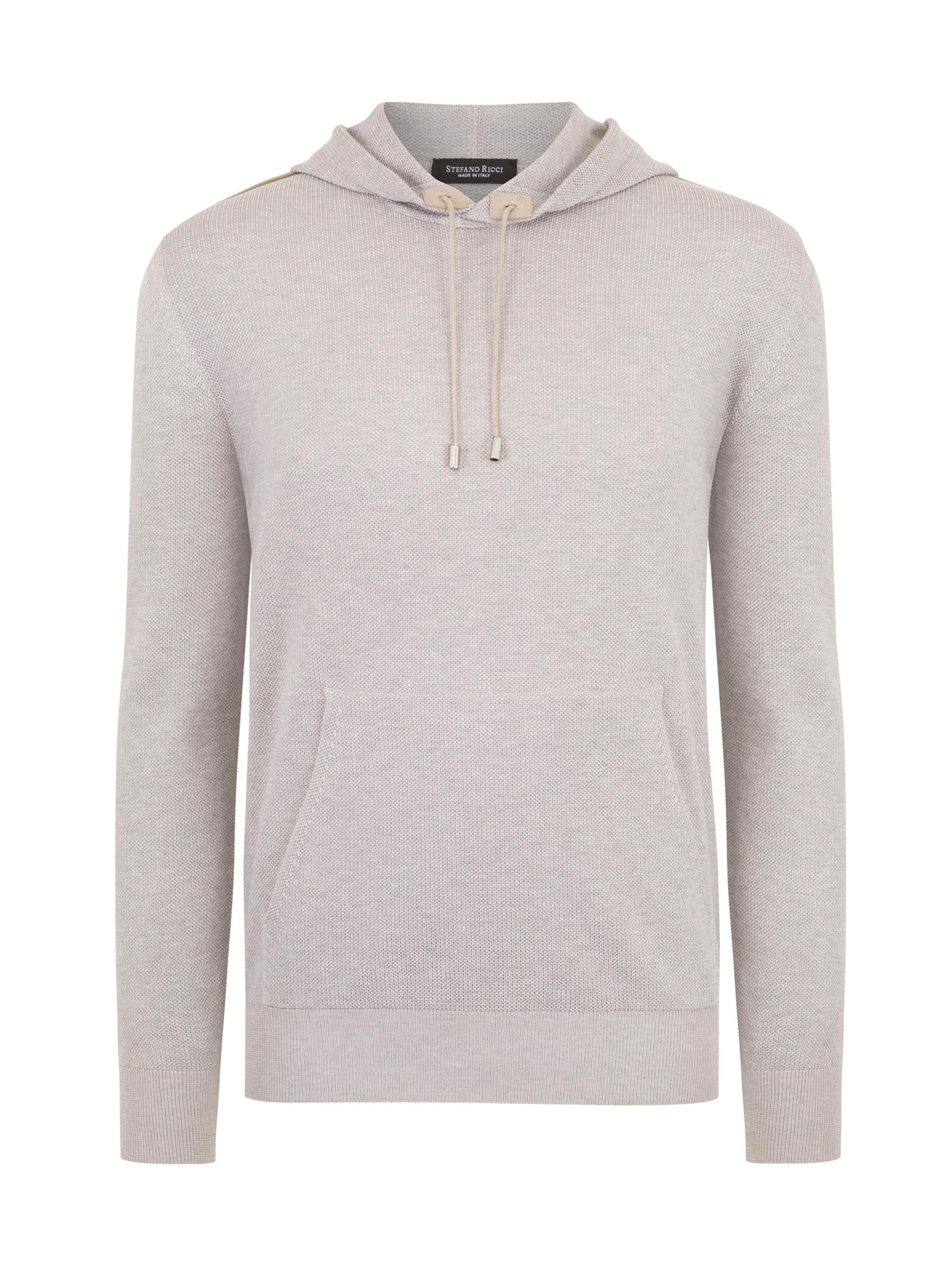 Stefano Ricci Men's Hooded Jogging Suit Sweater - Beige