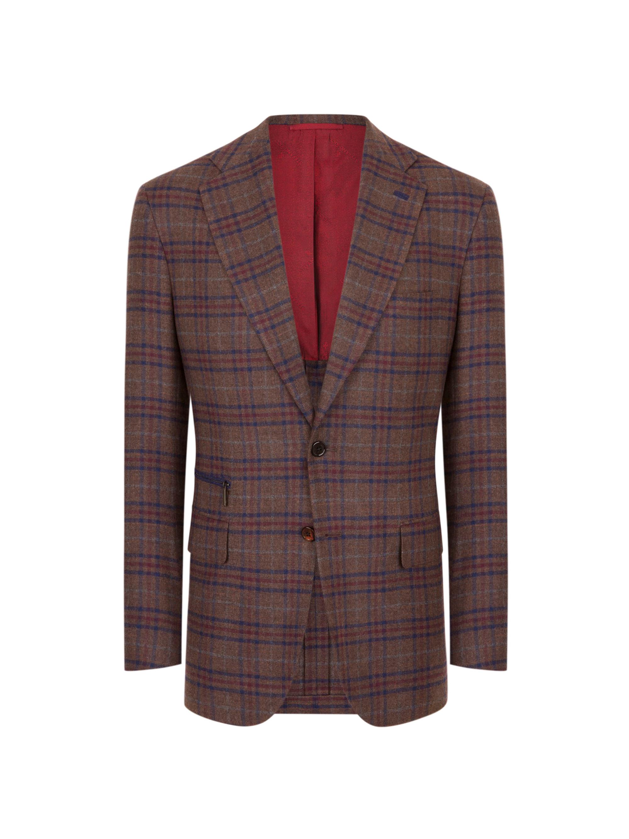 Stefano Ricci Men's Woven Jacket 2 Buttons - Brown