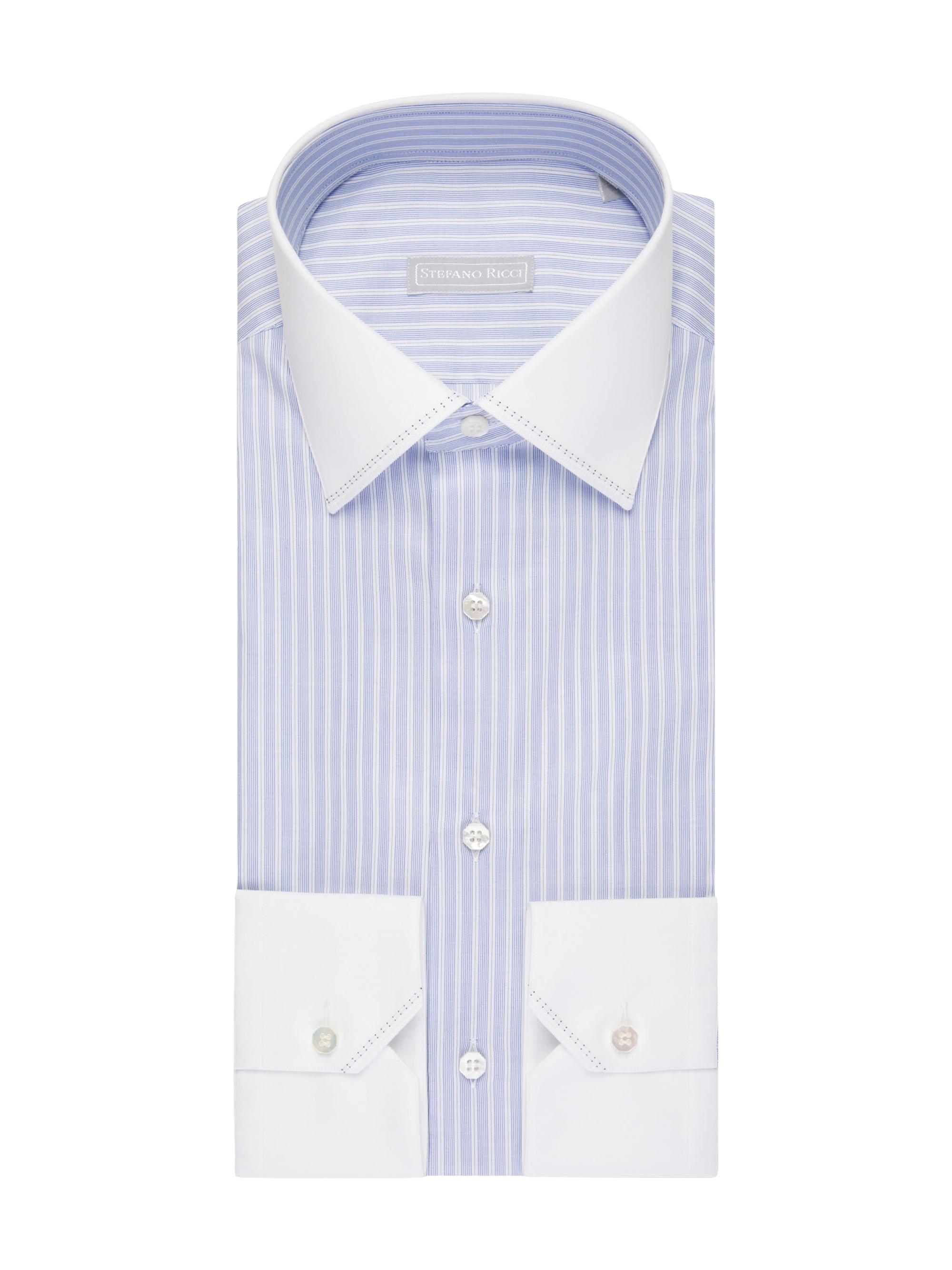 Stefano Ricci Men's Handmade Cotton Dress Shirt - Lavender
