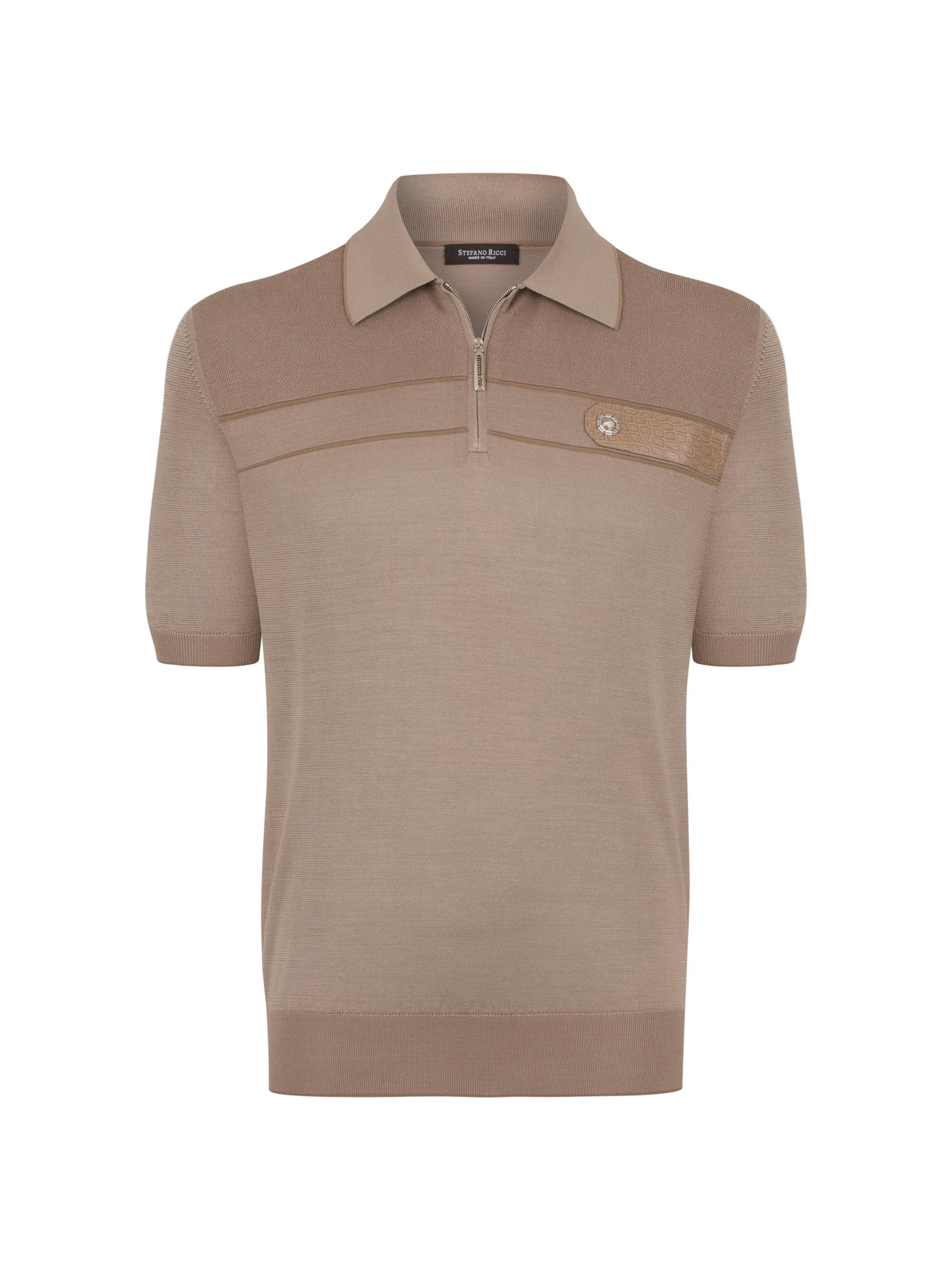 Stefano Ricci Men's Polo Sweater - Light Brown