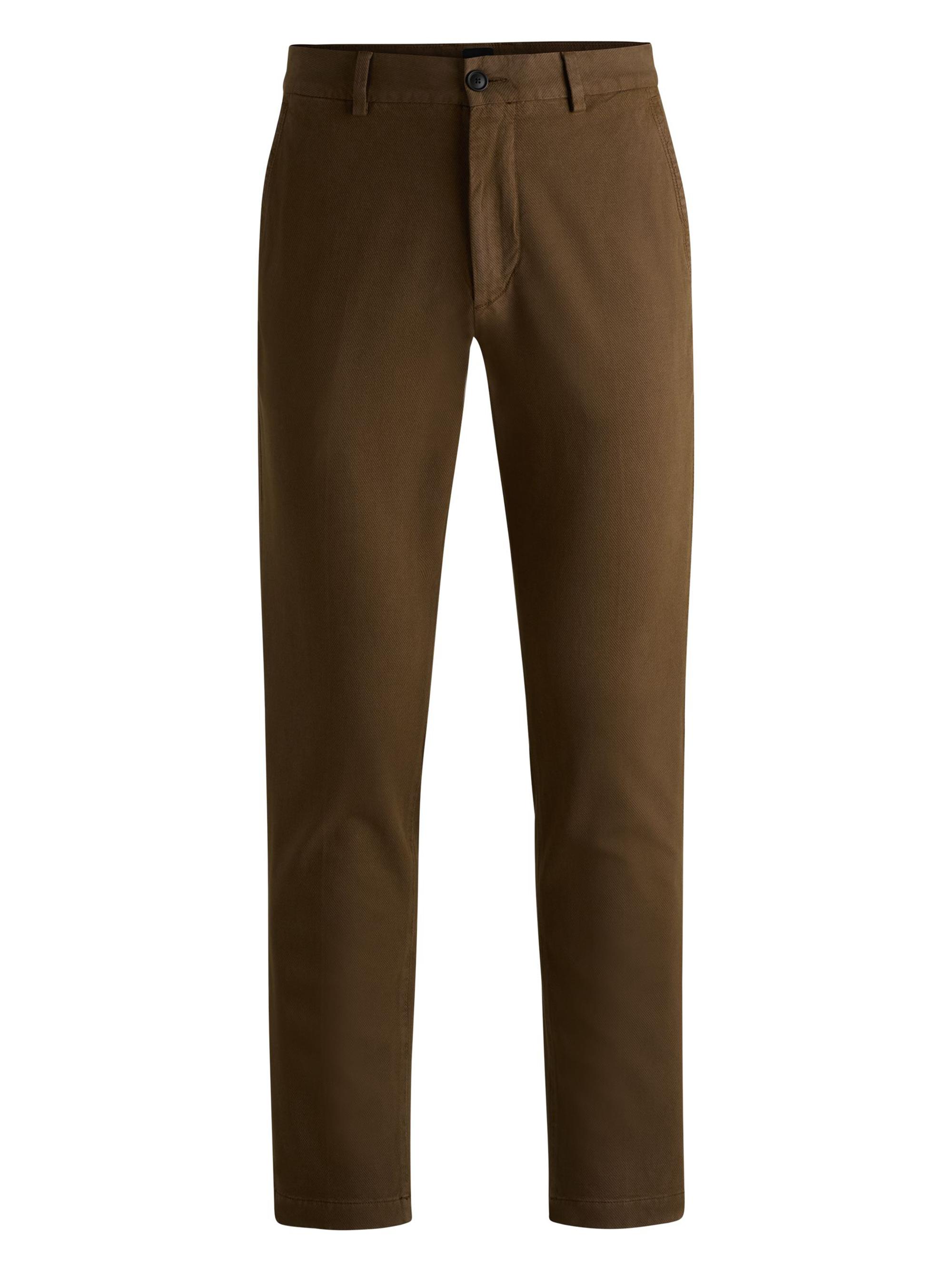BOSS Men's Slim-Fit Trousers - Brown