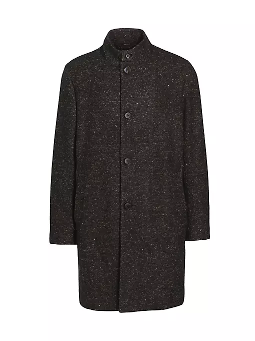 ZEGNA - Donegal Wool-Blend Overcoat