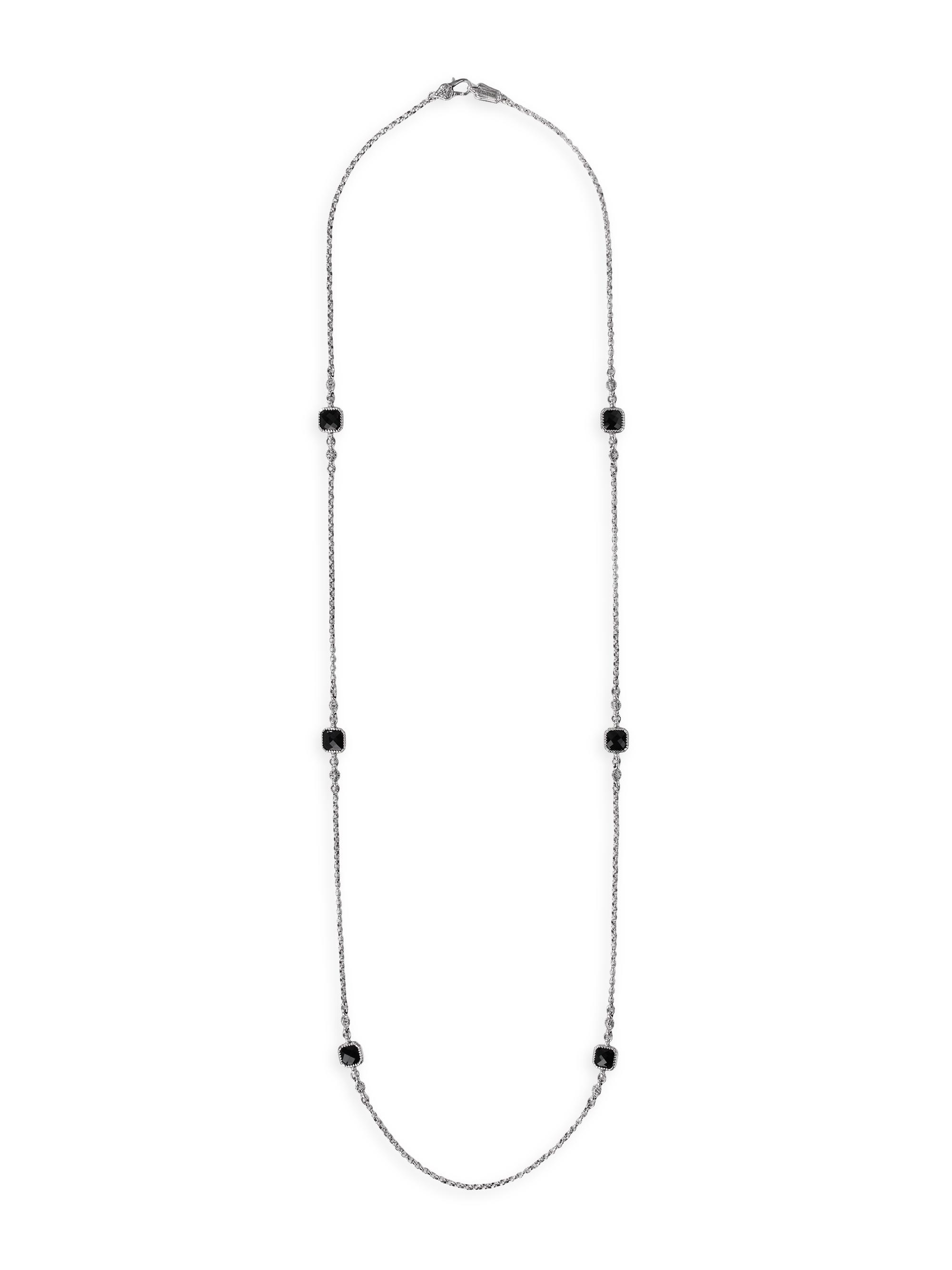 Konstantino Women's Anthos Sterling Silver & Black Onyx Station Necklace