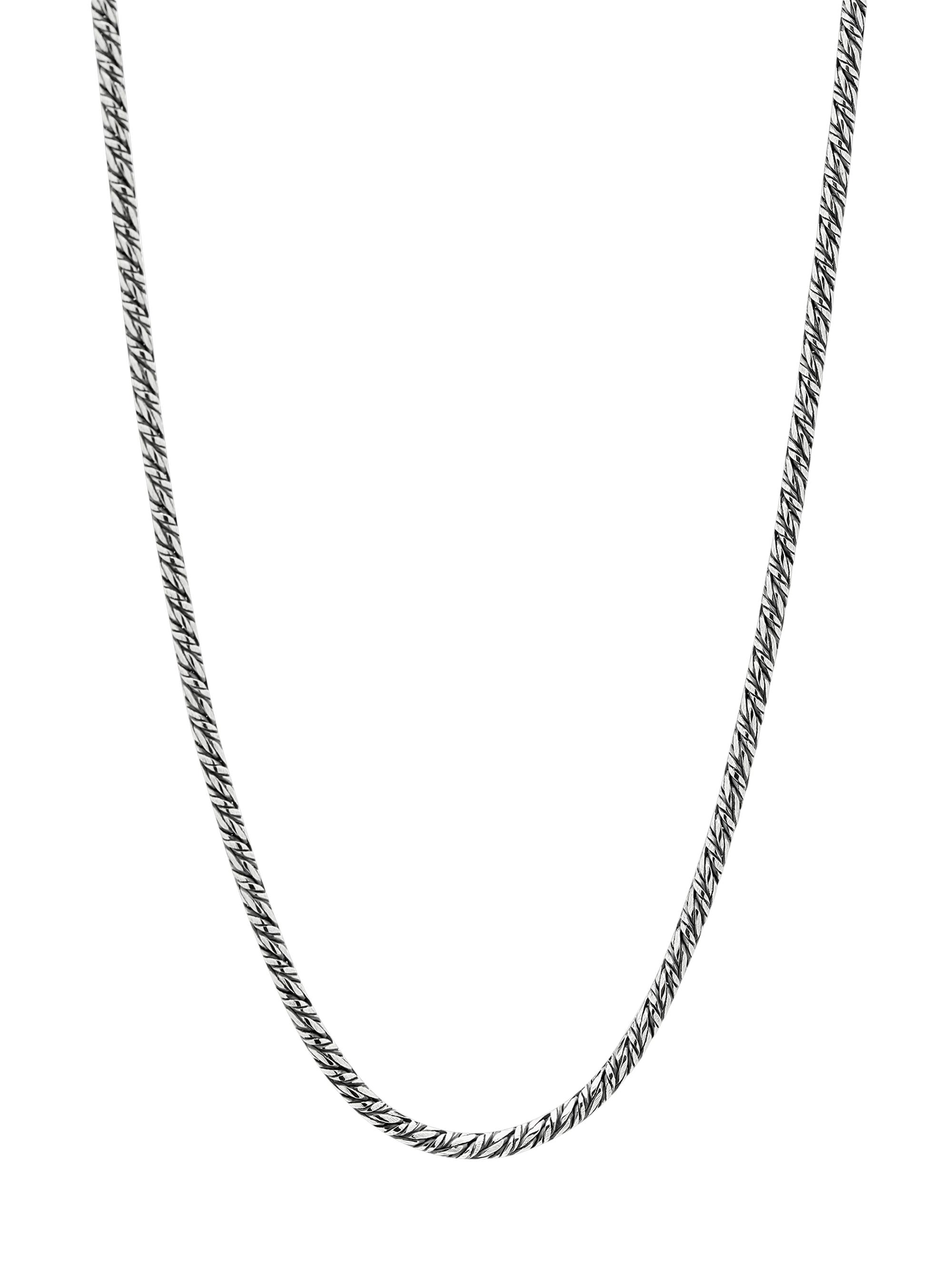 Konstantino Women's Sterling Silver Woven Chain Necklace