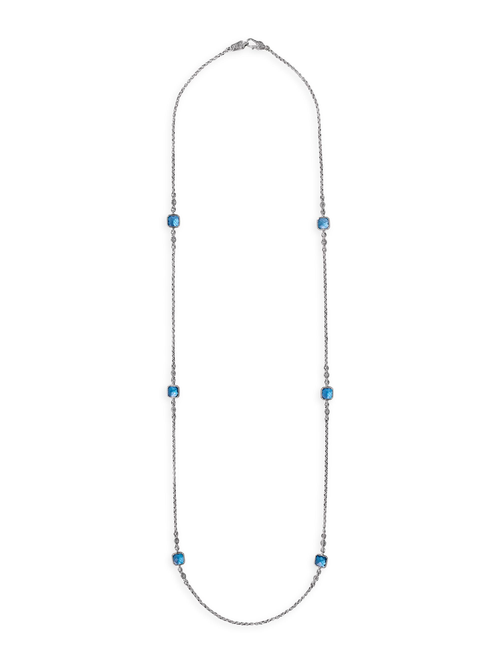 Konstantino Women's Anthos Sterling Silver, 18K Yellow Gold & Blue Spinel Necklace