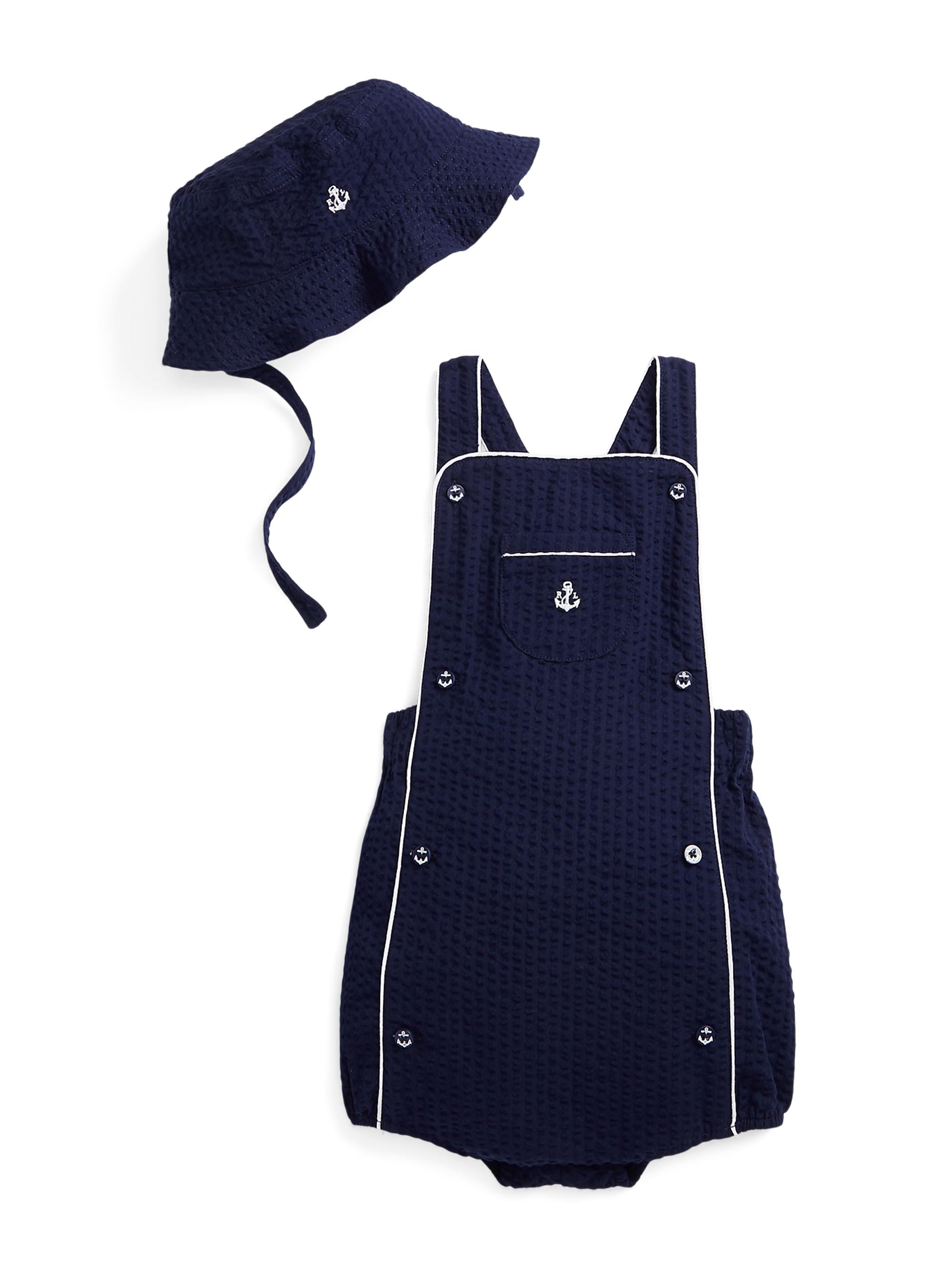 Polo Ralph Lauren Baby Boy's 2-Piece Seersucker Bucket Hat
