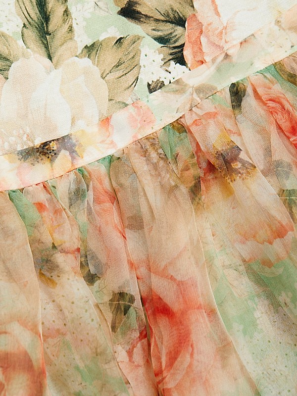 Shop Alice + Olivia Chara Floral Chiffon Minidress | Saks Shop Alice + Olivia Chara Floral Chiffon Minidress | Saks