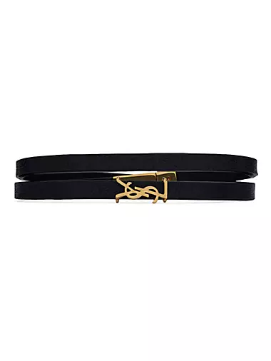 Opyum Double Wrap Bracelet in Leather and Metal
