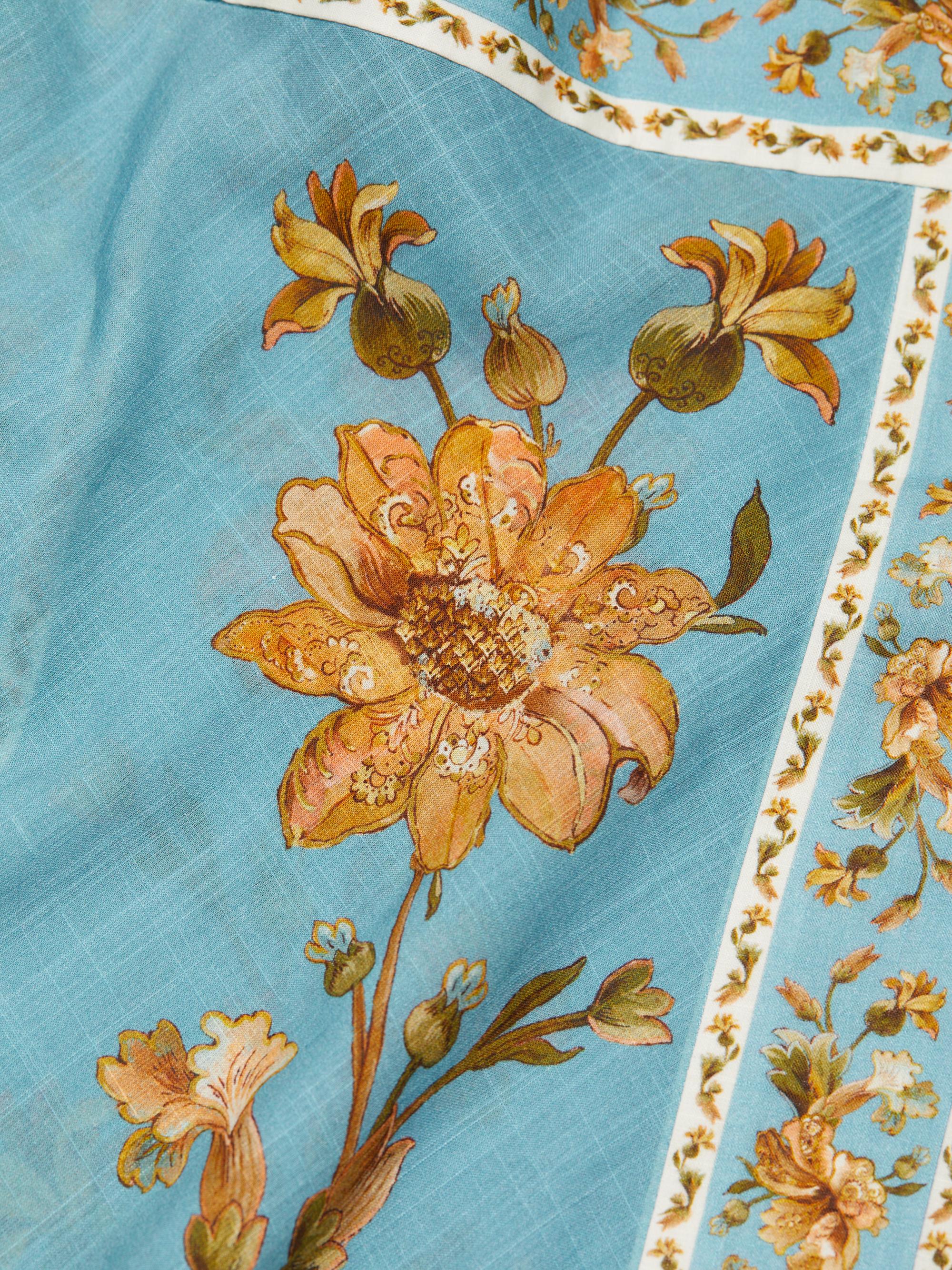 Zimmermann Chintz Cotton Wrap Midi-Dress | Saks Fifth Avenue