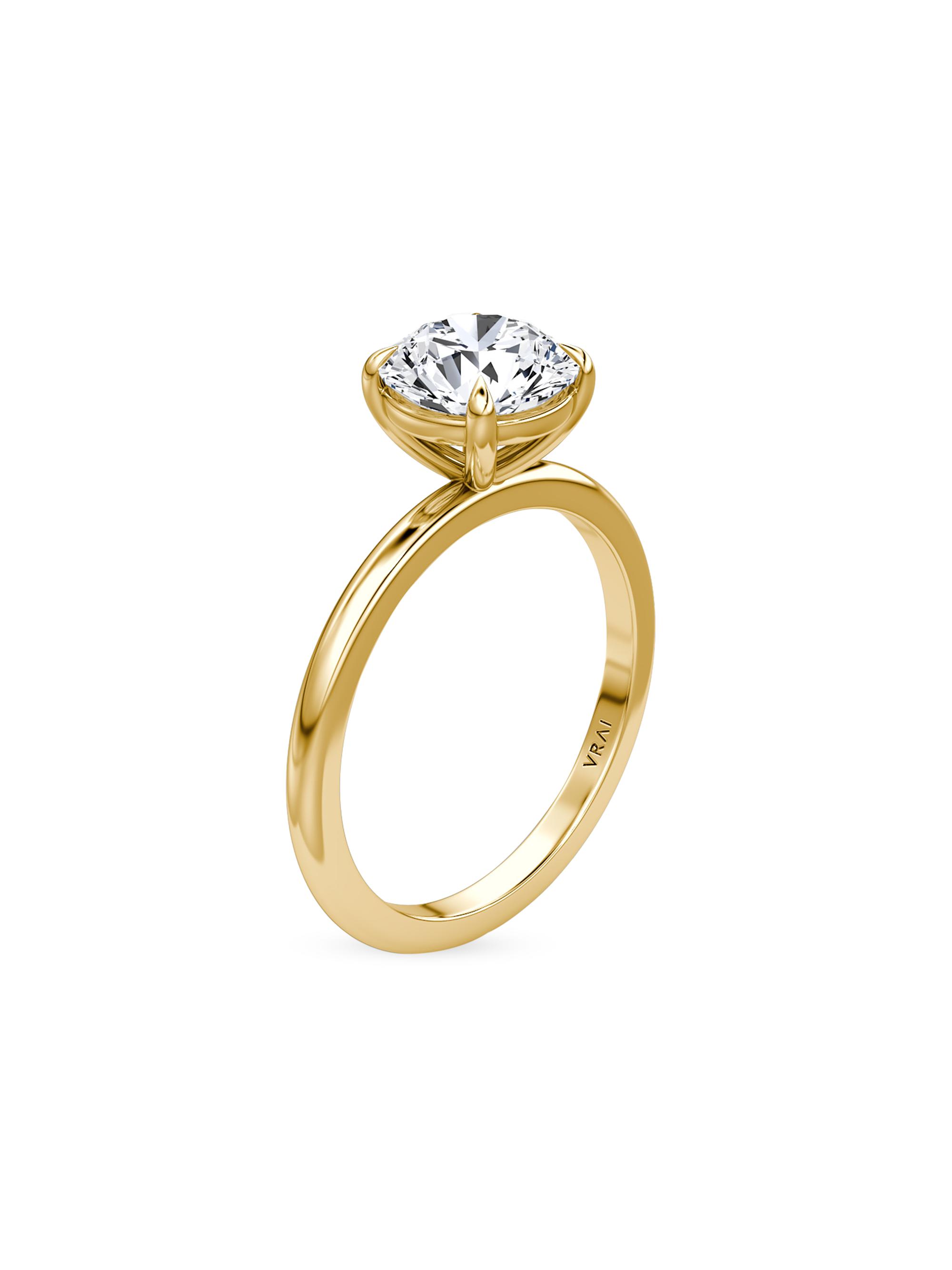 VRAI Women's  x Saks 18K Yellow Gold & Lab-Grown Diamond Solitaire Engagement Ring/1.00-2.00 TCW - 1 Tcw