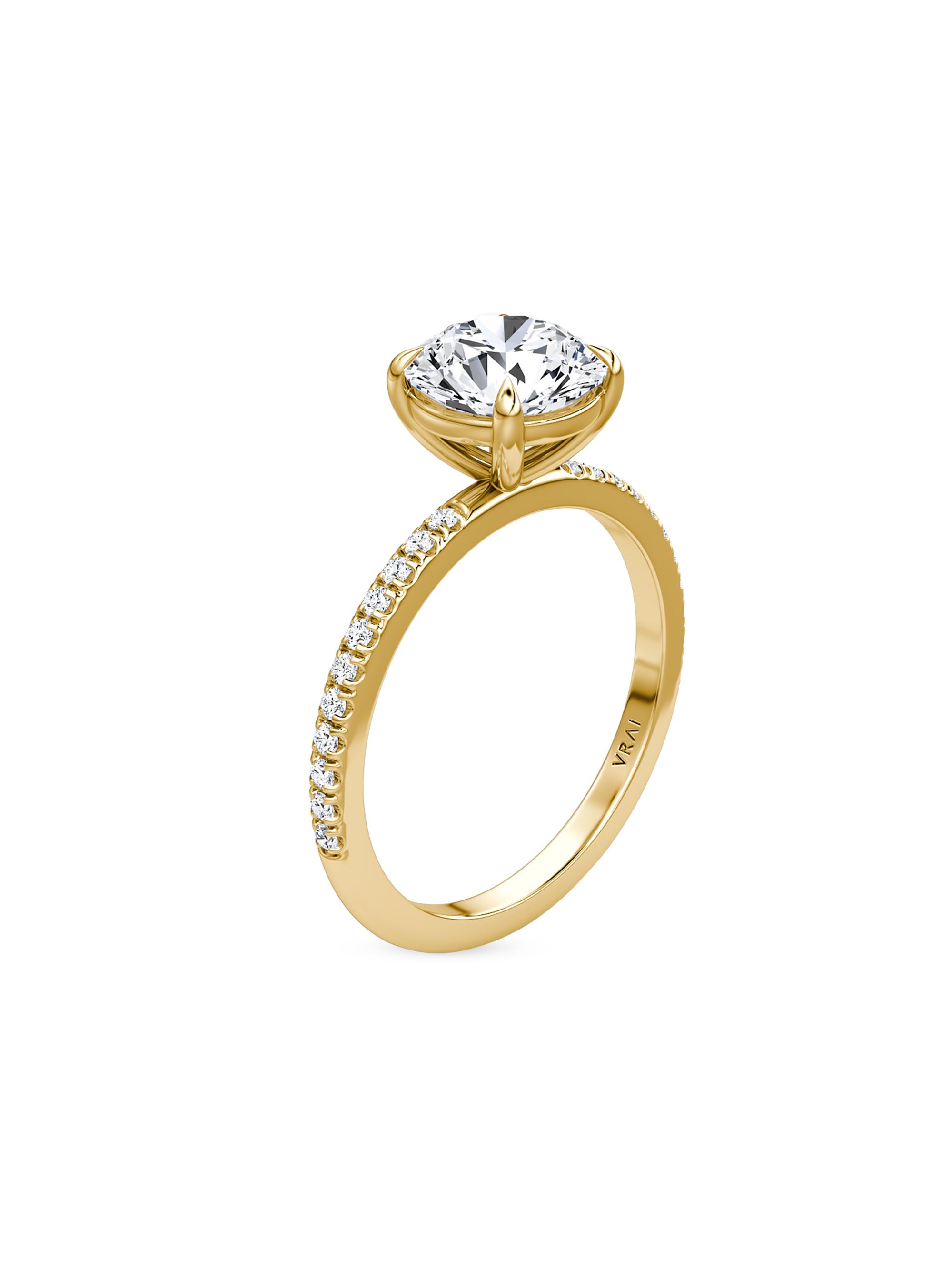 VRAI Women's  x Saks 18K Yellow Gold & Lab-Grown Diamond Solitaire Engagement Ring/1.1-2.1 TCW - 1.1 Tcw