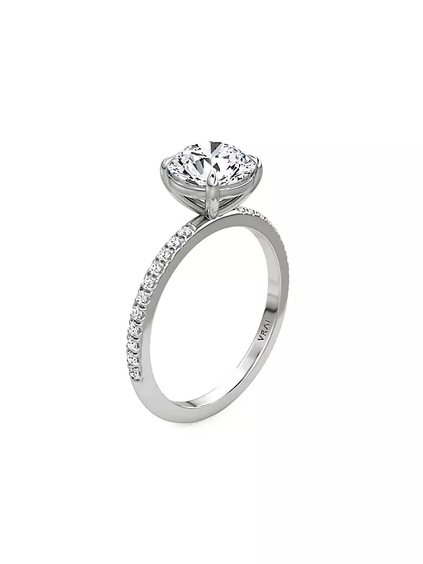 Diamond Solitaire Engagement Ring - VS2+ - 14k - 18k Gold