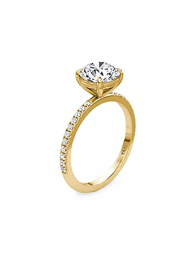 VRAI x Saks 18K Yellow Gold & 2.17 TCW Lab-Grown Diamond Solitaire Engagement Ring