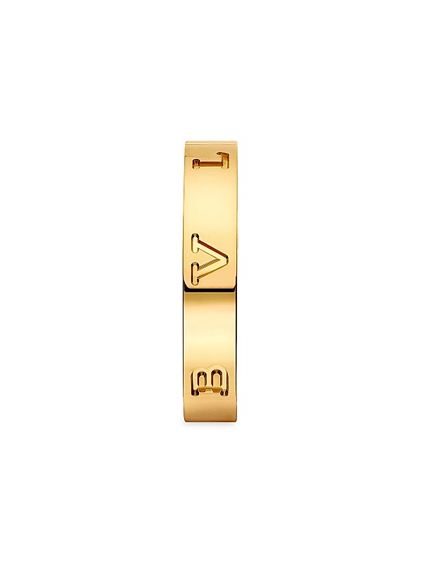 Shop BVLGARI B.zero1 18K Yellow Gold Logo Ring | Saks Fifth Shop BVLGARI B.zero1 18K Yellow Gold Logo Ring | Saks Fifth