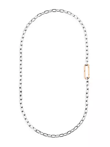 Iconica 18K Rose & White Gold Chain Necklace