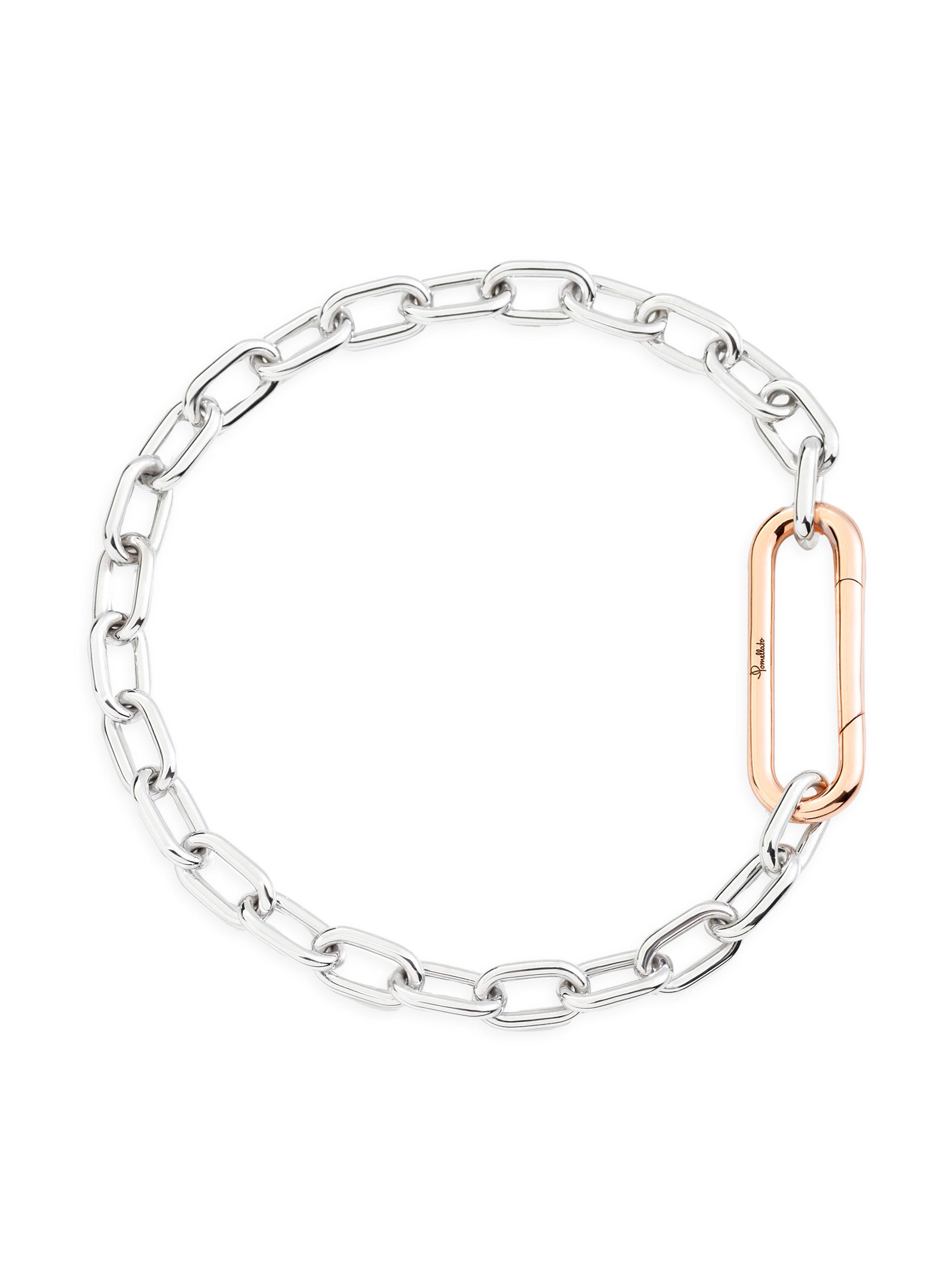 Pomellato Women's Iconica 18K Rose & White Gold Chain Bracelet - White Gold