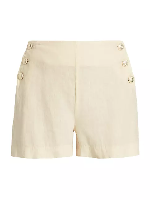 Shop L'AGENCE Jude High-Rise Sailor Shorts | Saks Fifth Avenue