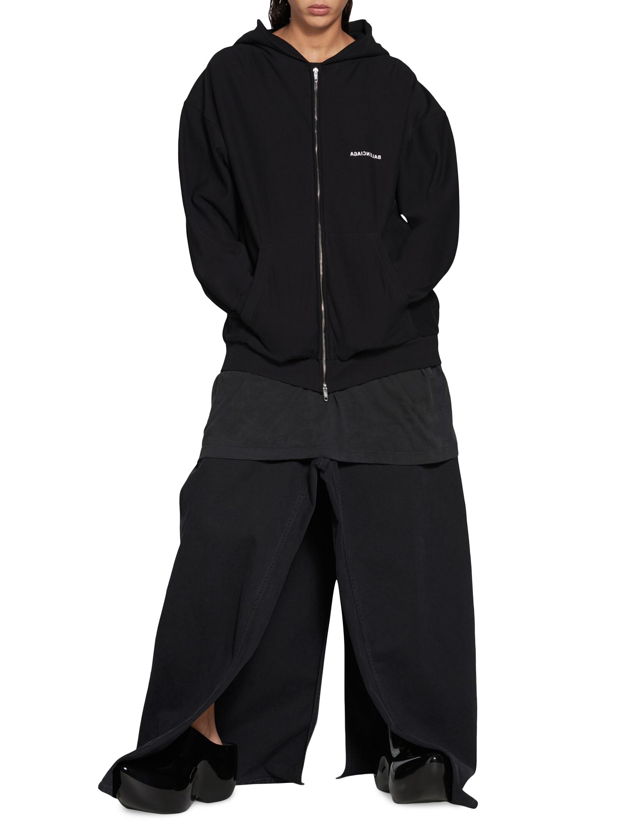 Balenciaga Mirror Balenciaga Zip-up Hoodie Small Fit | Saks Fifth
