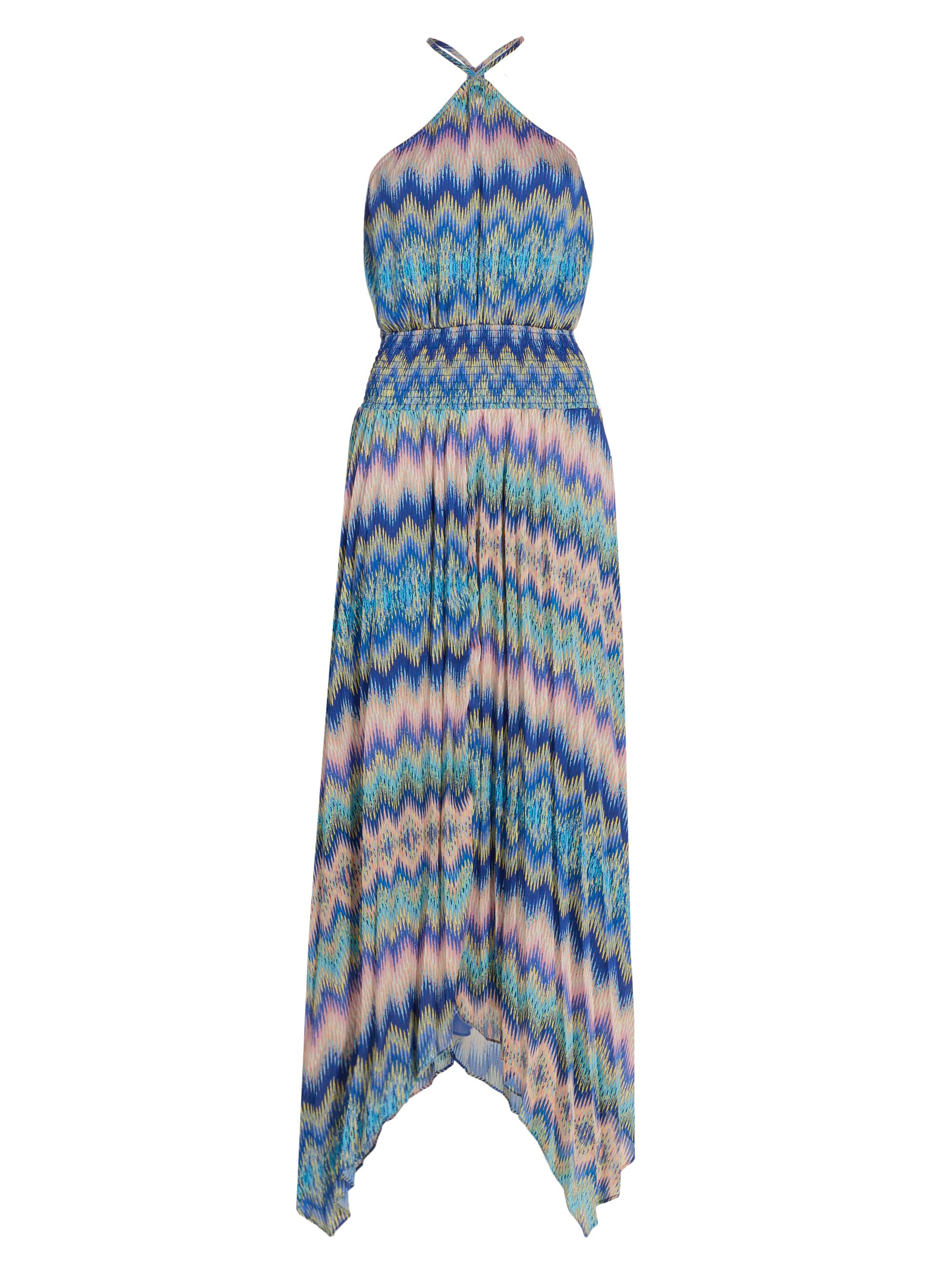 Ramy Brook Giana Chevron-Print Handkerchief Maxi Dress | Saks Fifth Avenue