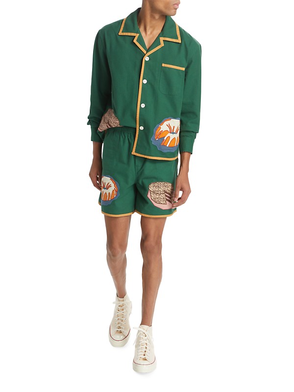 Shop Bode Applique Dessert Long-Sleeve Shirt | Saks Fifth Avenue Shop Bode Applique Dessert Long-Sleeve Shirt | Saks Fifth Avenue