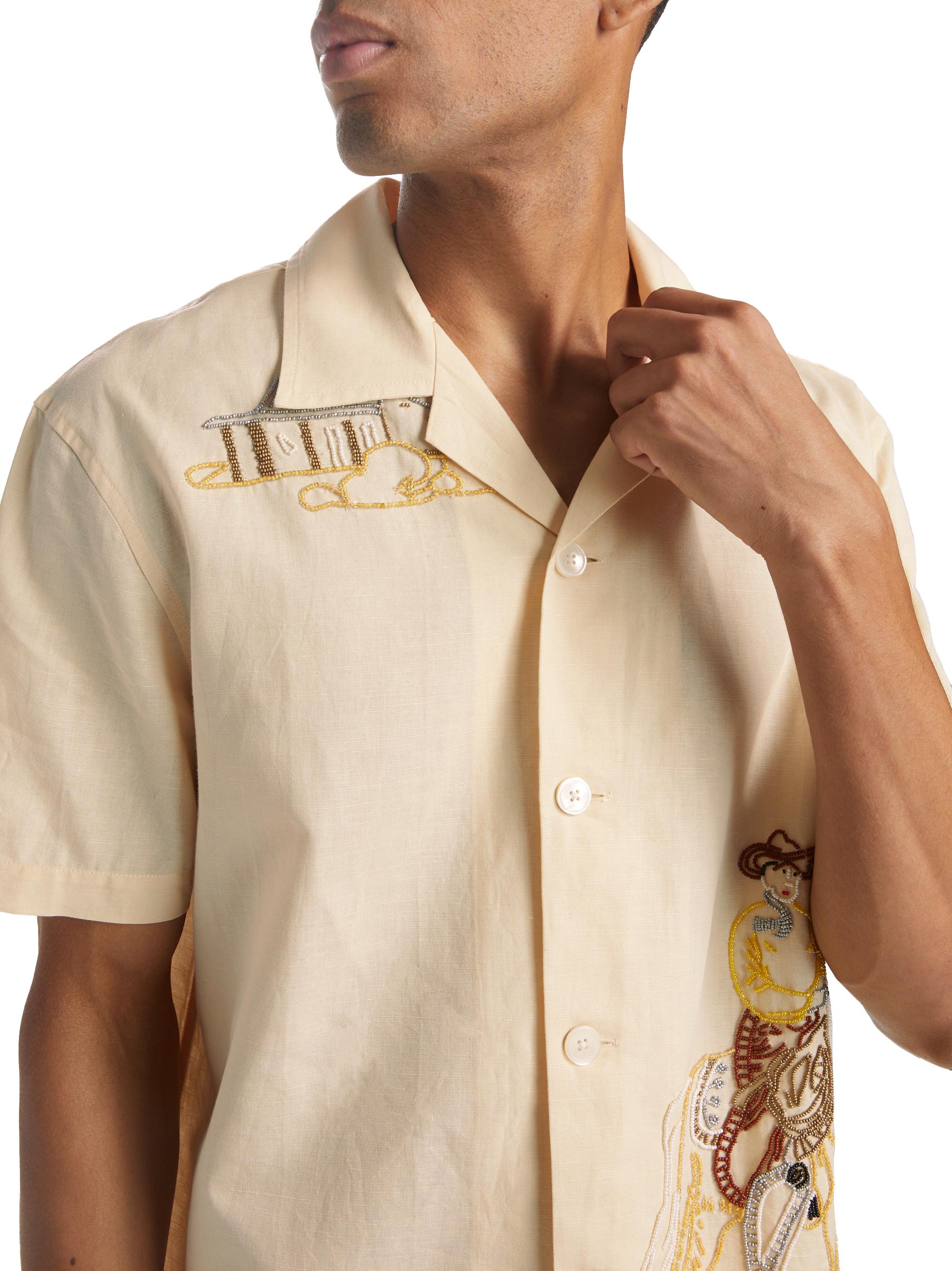 タグ付き　bodhi SILK BASQUE SHIRT size3 Montagne Ondulée Short Sleeve Silk Shirt – Casablanca