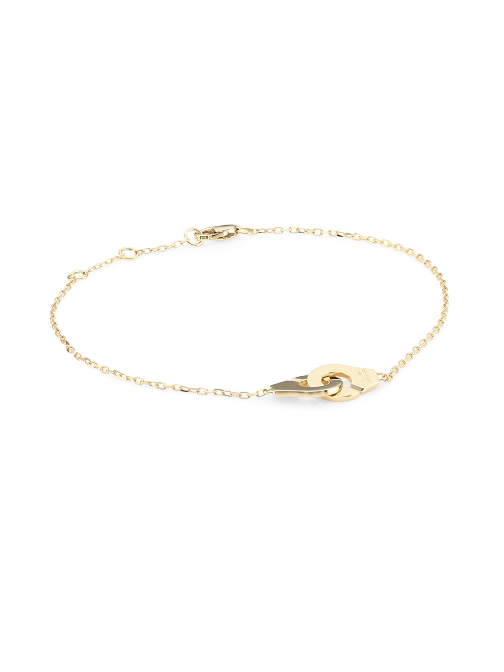 Dinh Van Women's Menottes  R8 18K Yellow Gold Chain Bracelet