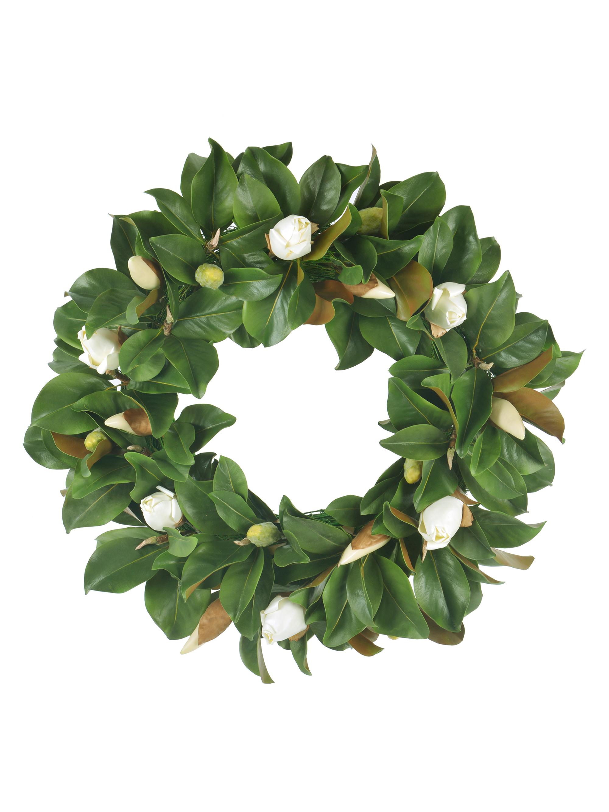 Winward Home Magnolia Bud Wreath - White