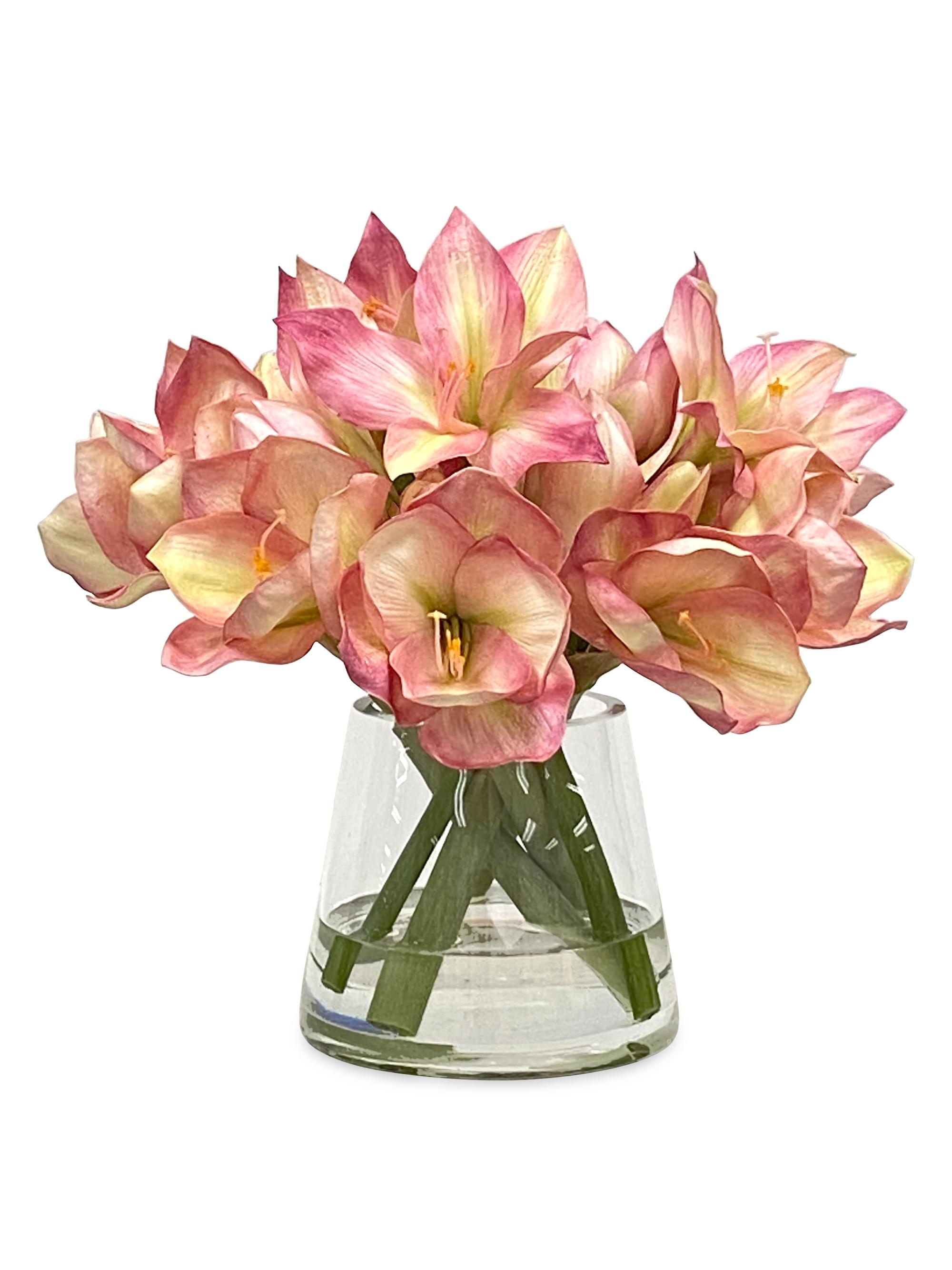 Winward Home Faux Amaryllis Floral Arrangement - Mauve