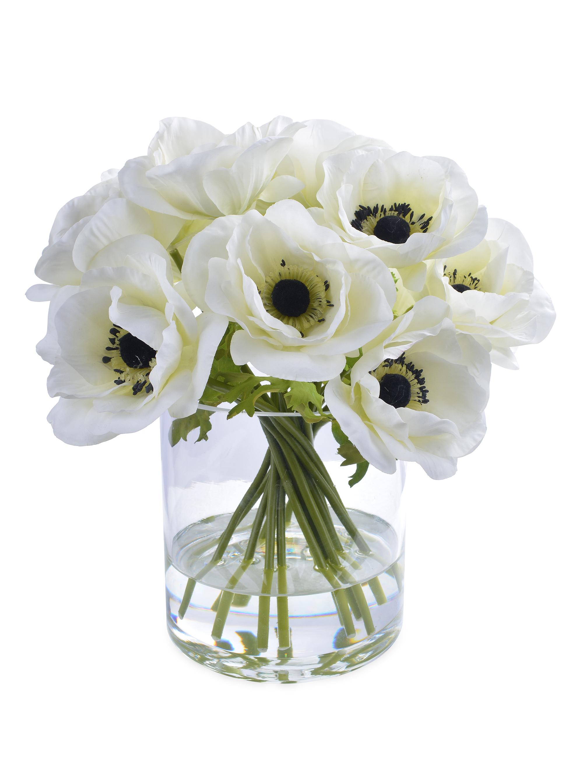 Winward Home Faux Poppy Floral Arrangement - White