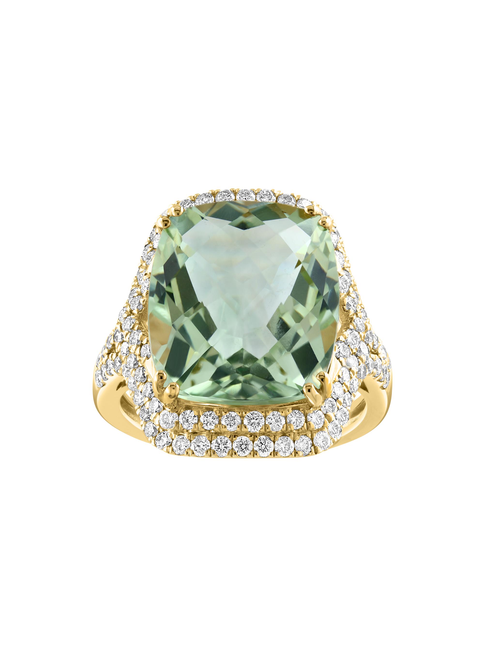 Saks Fifth Avenue Collection 14K Yellow Gold, Green Amethyst - Main Image