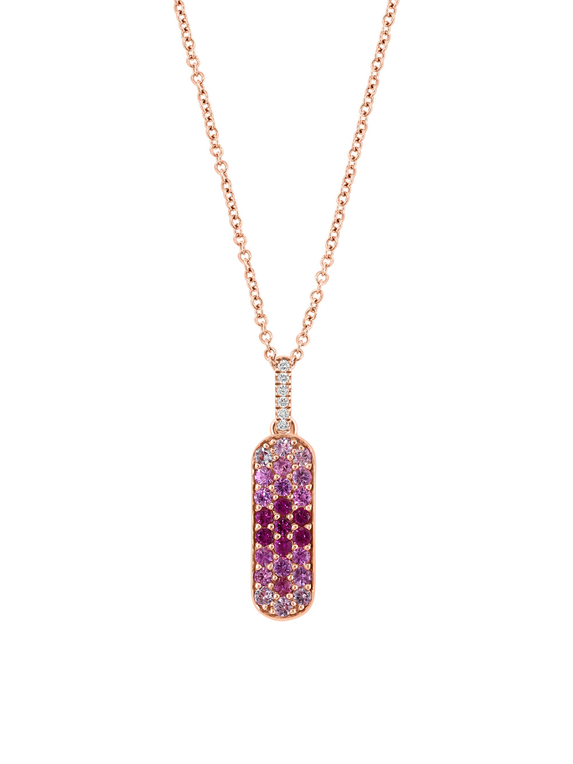 Saks Fifth Avenue Collection Women's 14K Rose Gold & Multi-Gemstone Pendant Necklace - Rose