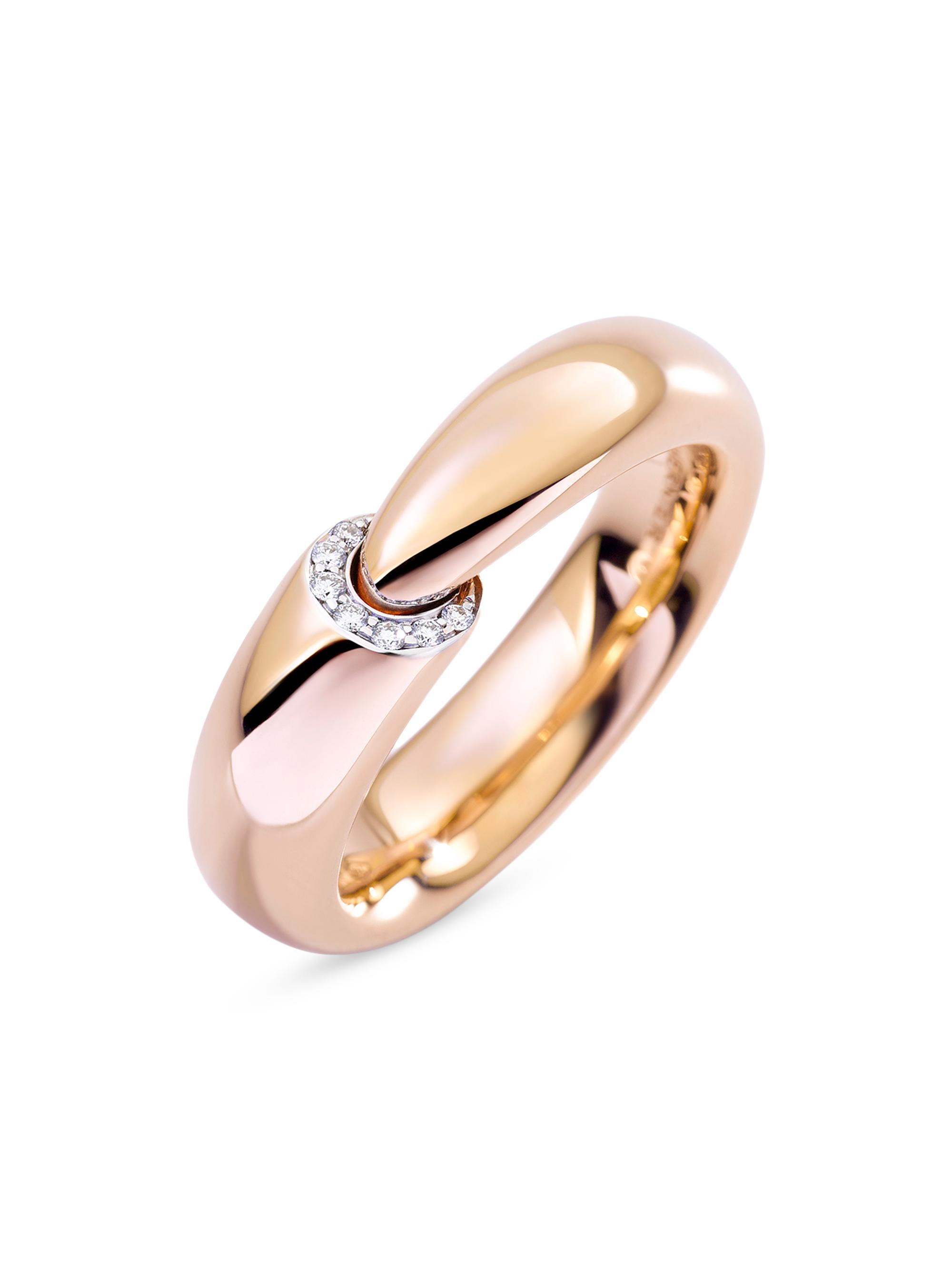 Vhernier Women's Calla The One 18K Rose Gold & 0.05 TCW Diamond Ring - Rose Gold