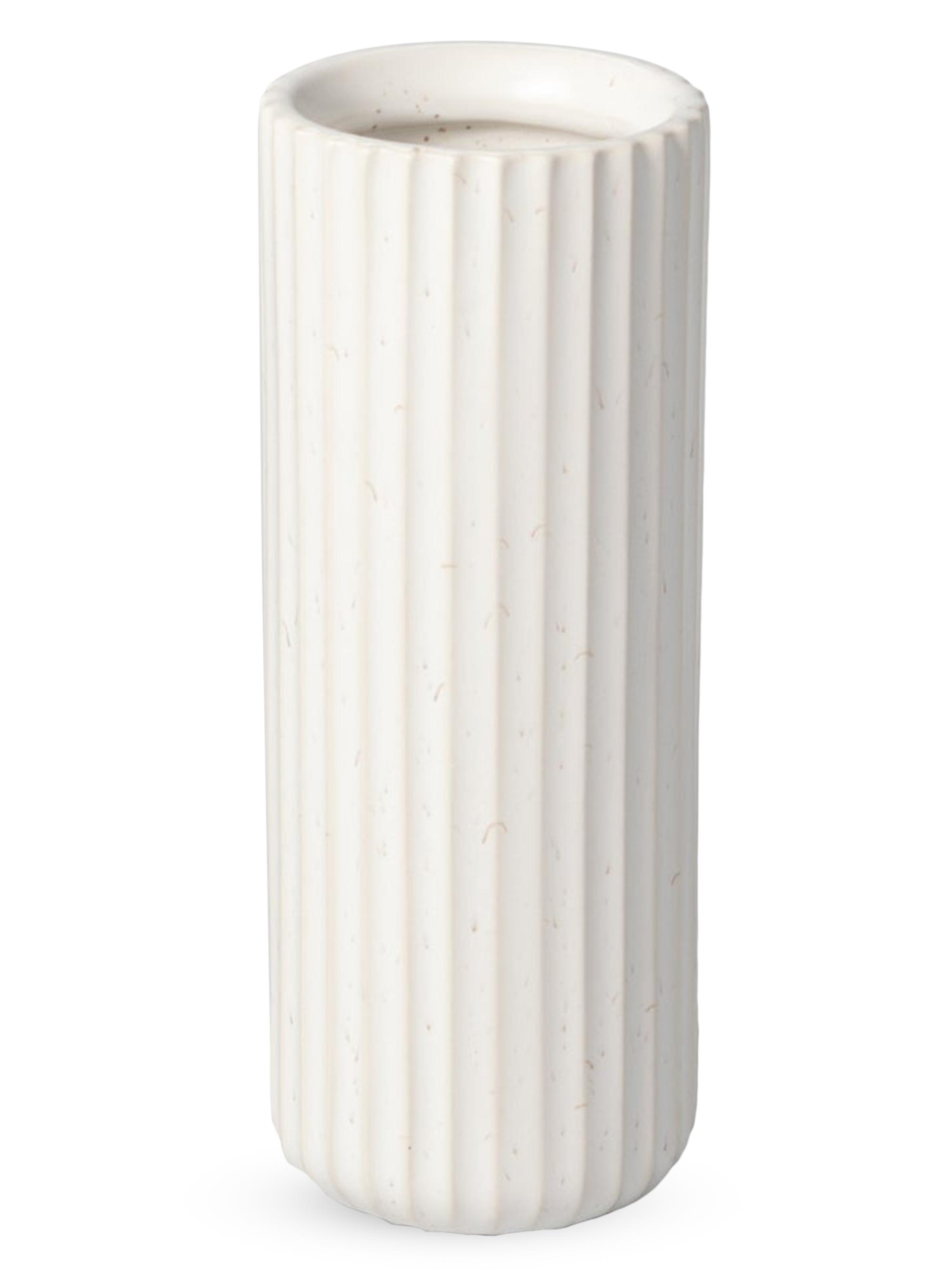 Fable The Tall Bud Vase - Speckled White