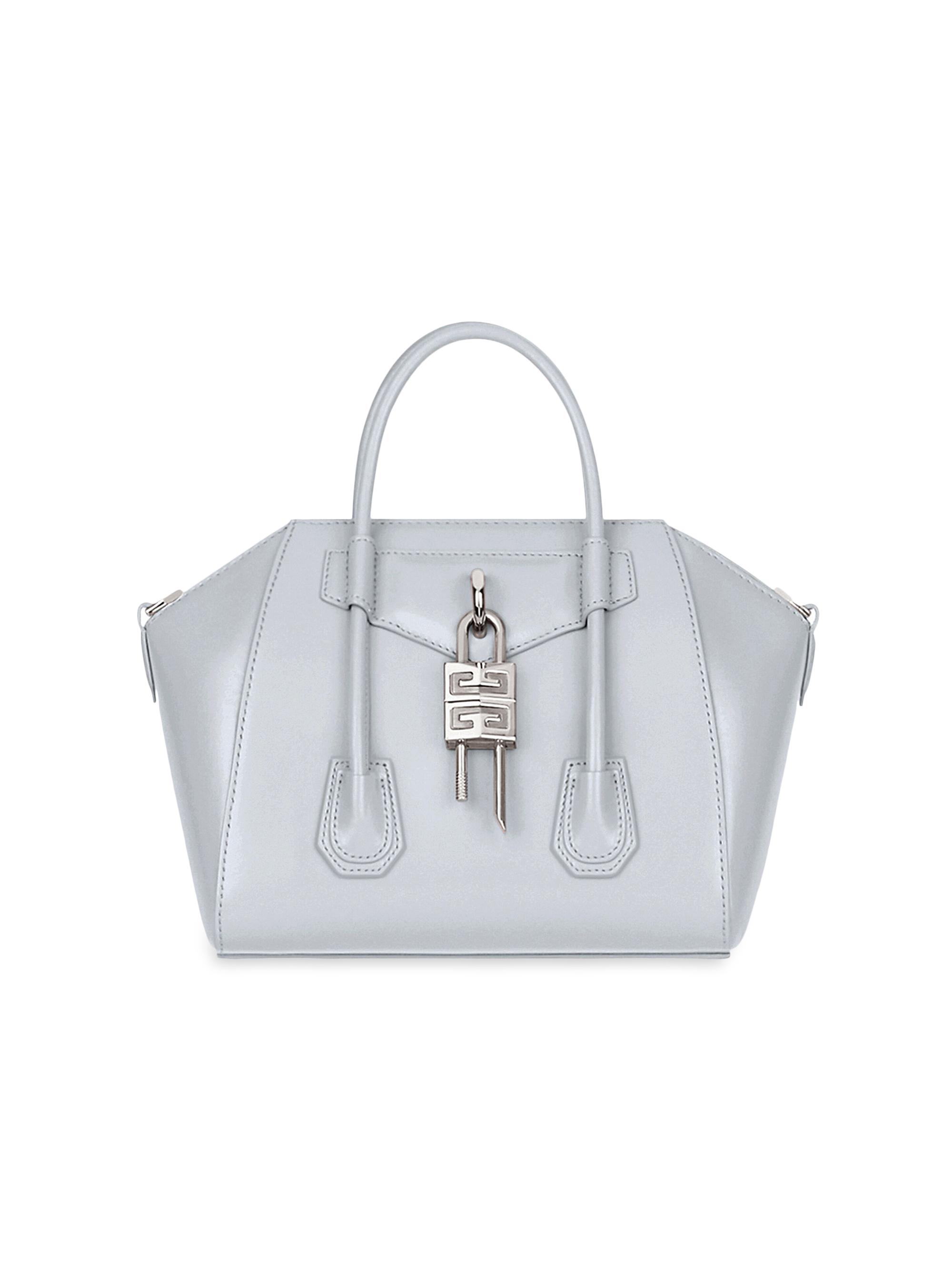 Givenchy Women's Small Antigona Lock Bag in Box Leather - Black