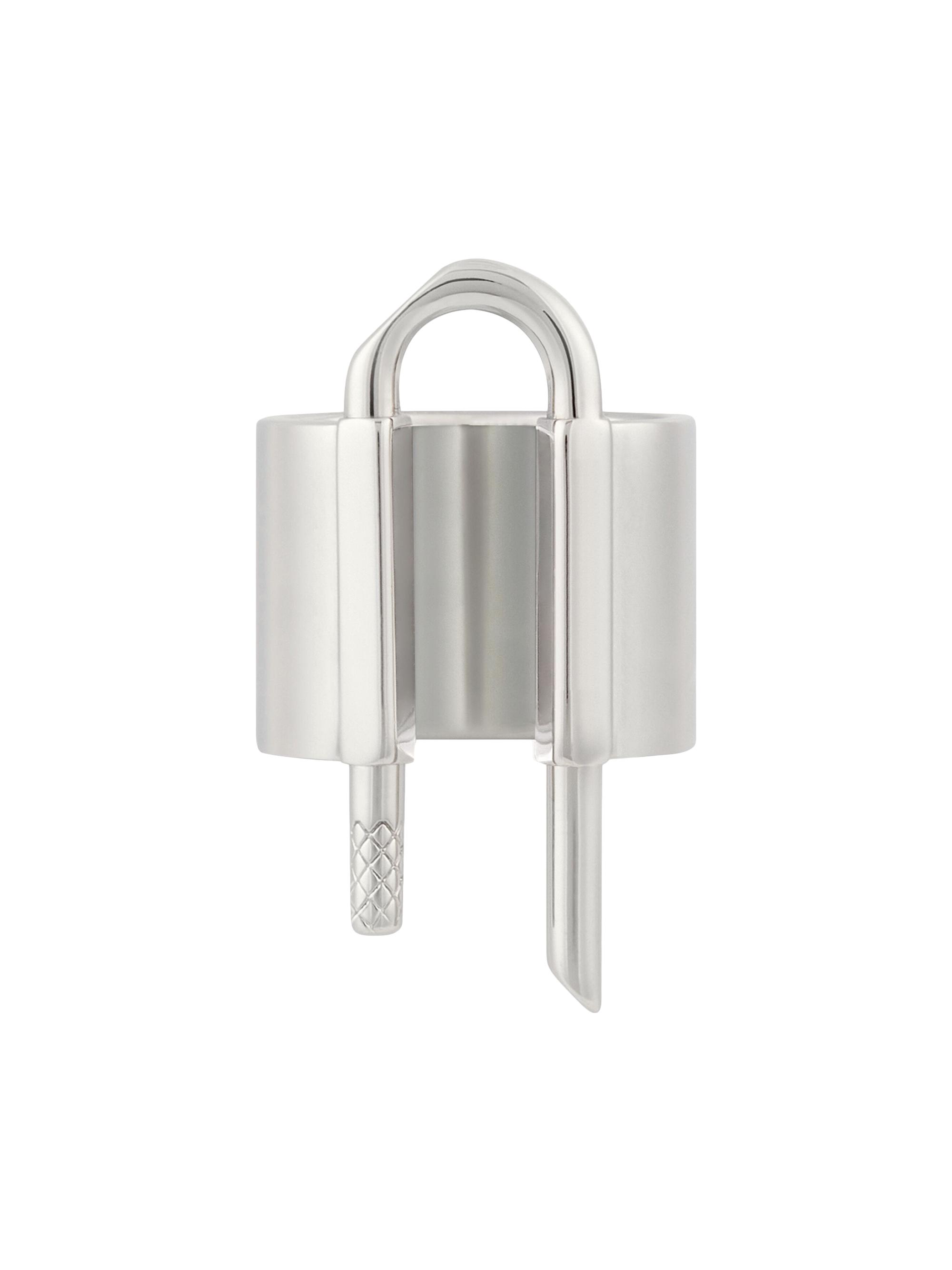 Givenchy Women's U Lock Ring in Metal - Silvery