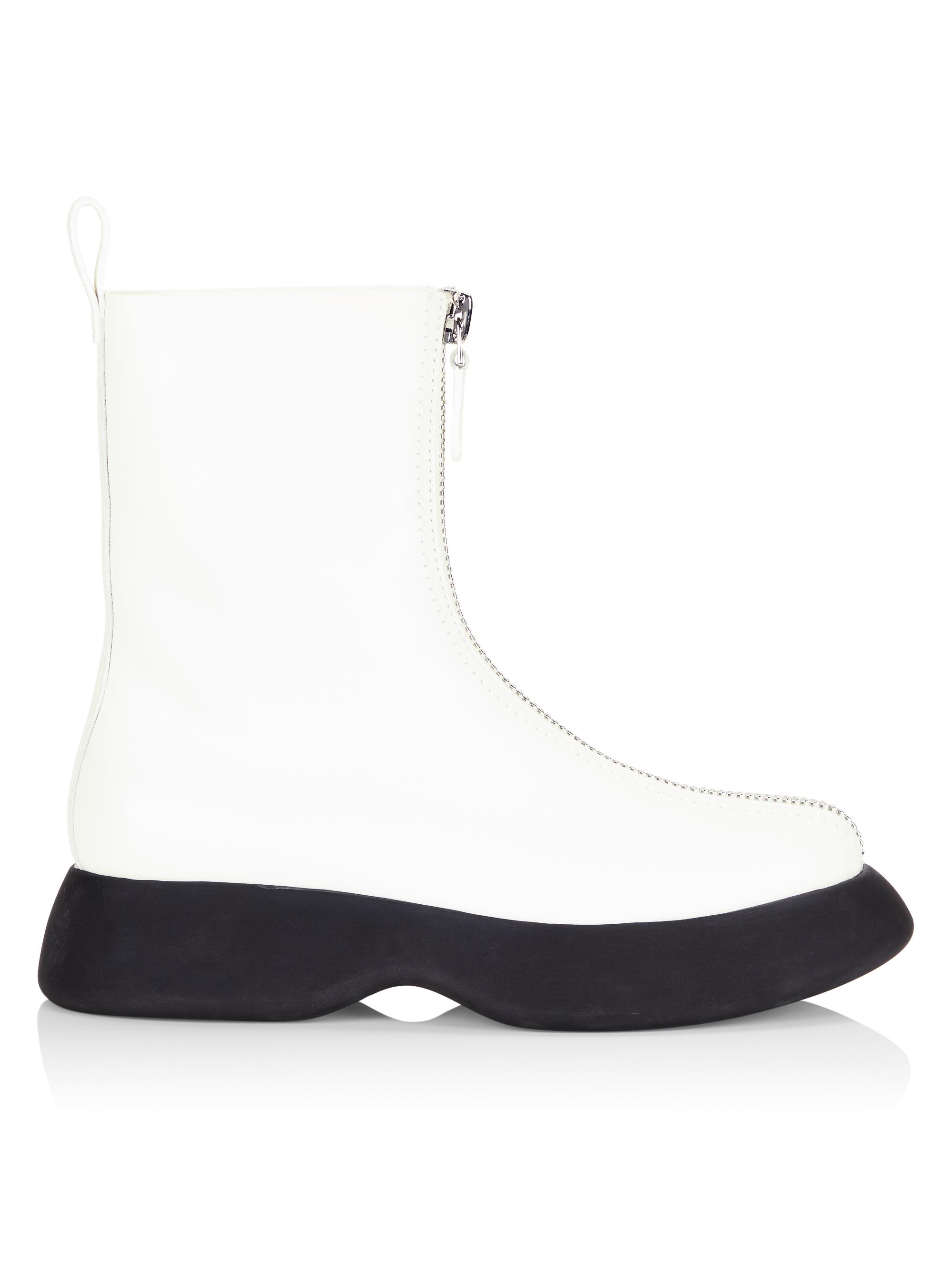 3.1 Phillip Lim ホワイトブーツ 3.1 Phillip Lim Mercer Leather Combat Boots | Saks Fifth Avenue